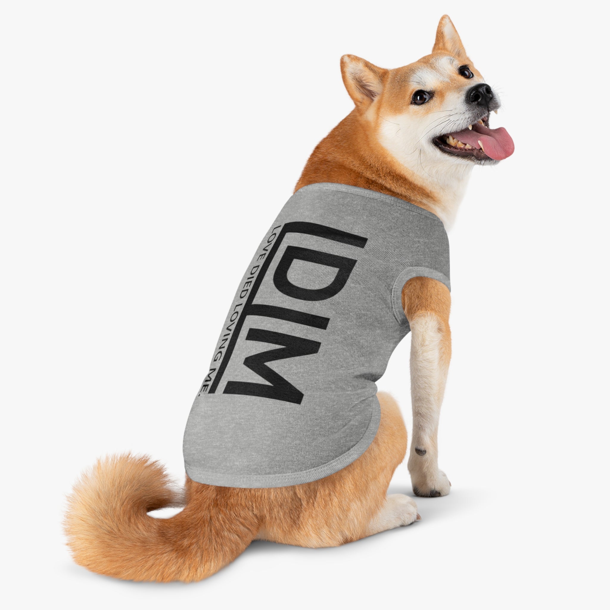 Love Died Loving Me - Pet Tank Top (Black Logo)