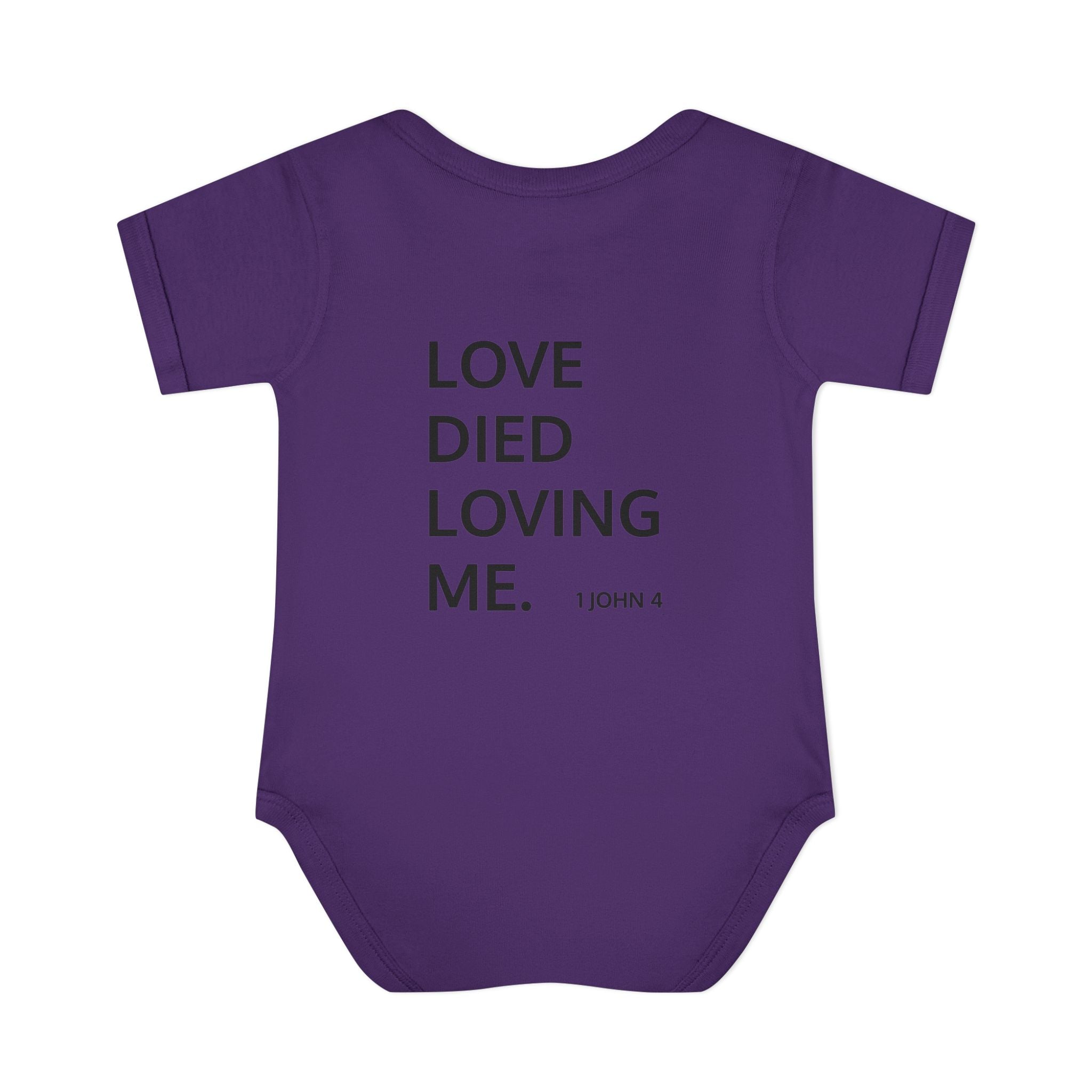 Love Died Loving Me - Infant Baby Bodysuit (Black Logo)
