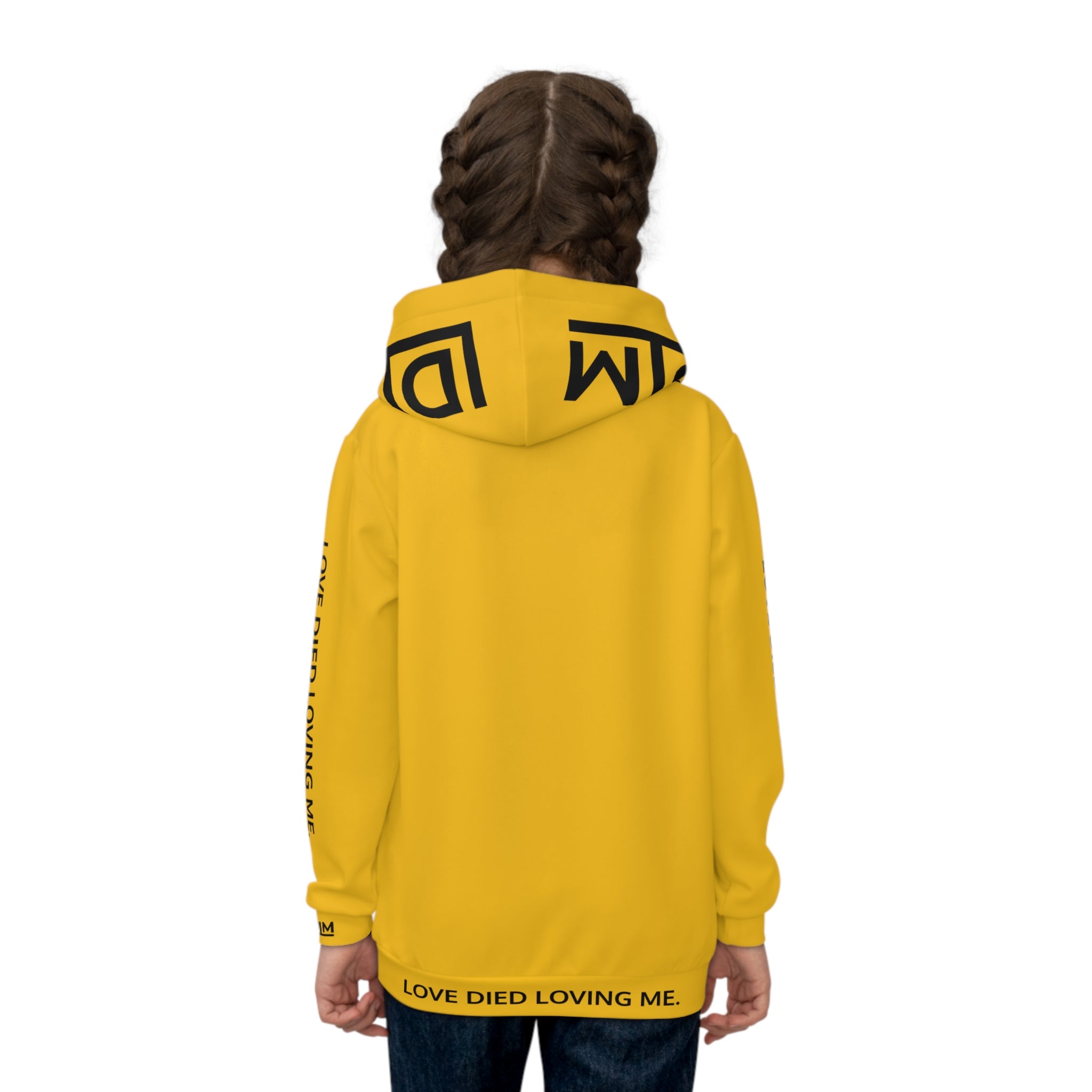 Love Died Loving Me - Kids Hoodie (Gold/Black)