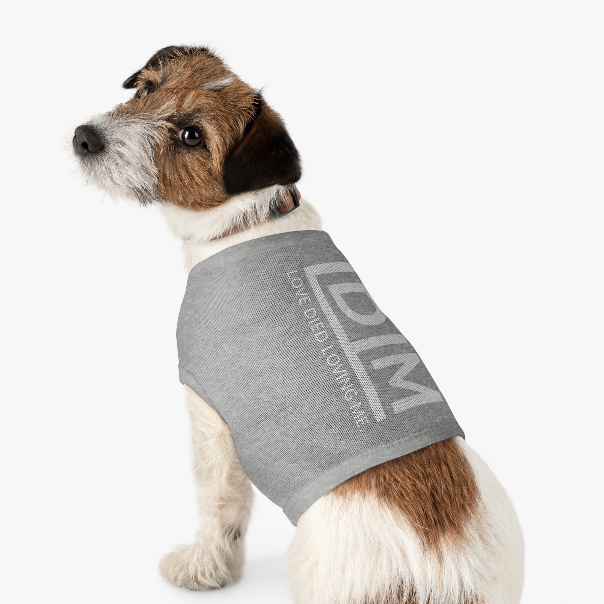 Love Died Loving Me - Pet Tank Top (White Logo)