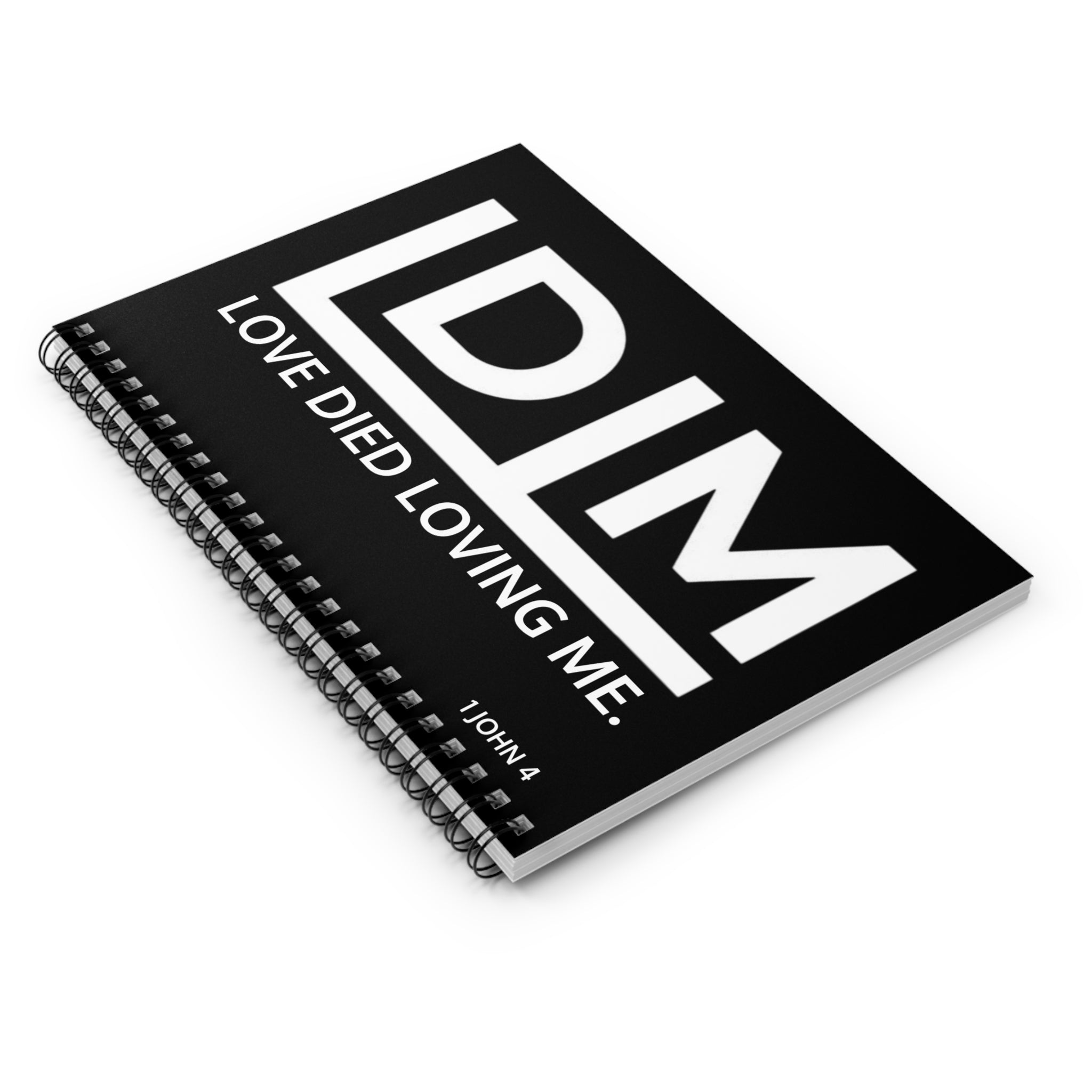Love Died Loving Me - Spiral Notebook (Black Vert Logo)