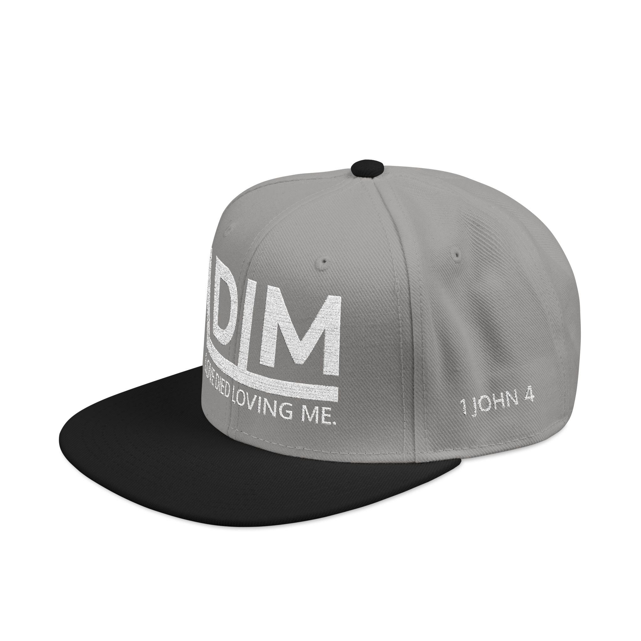 Love Died Loving Me - Embroidered Snapback Cap (White Logo)