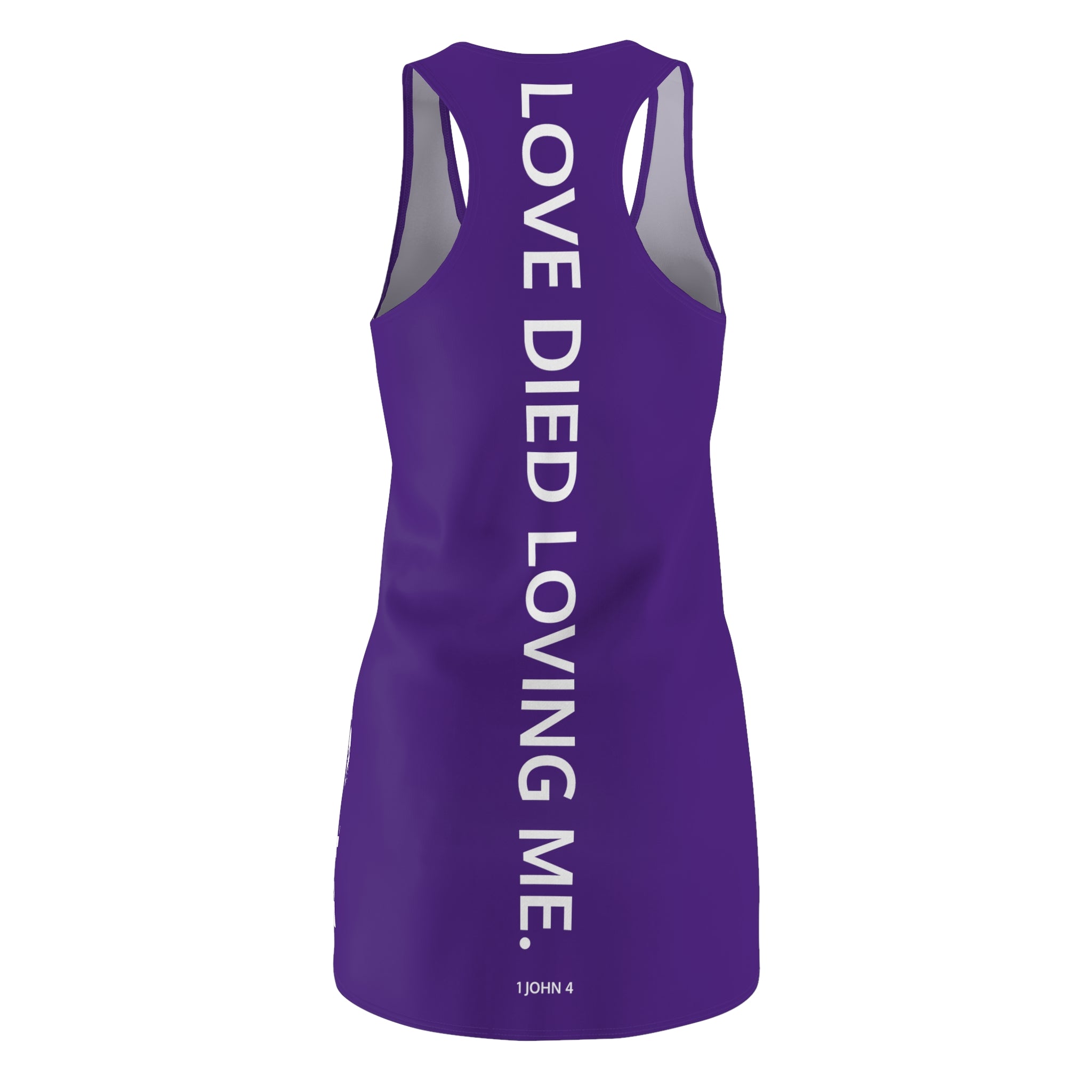 Love Died Loving Me - Chic Racerback Dress (Violet)