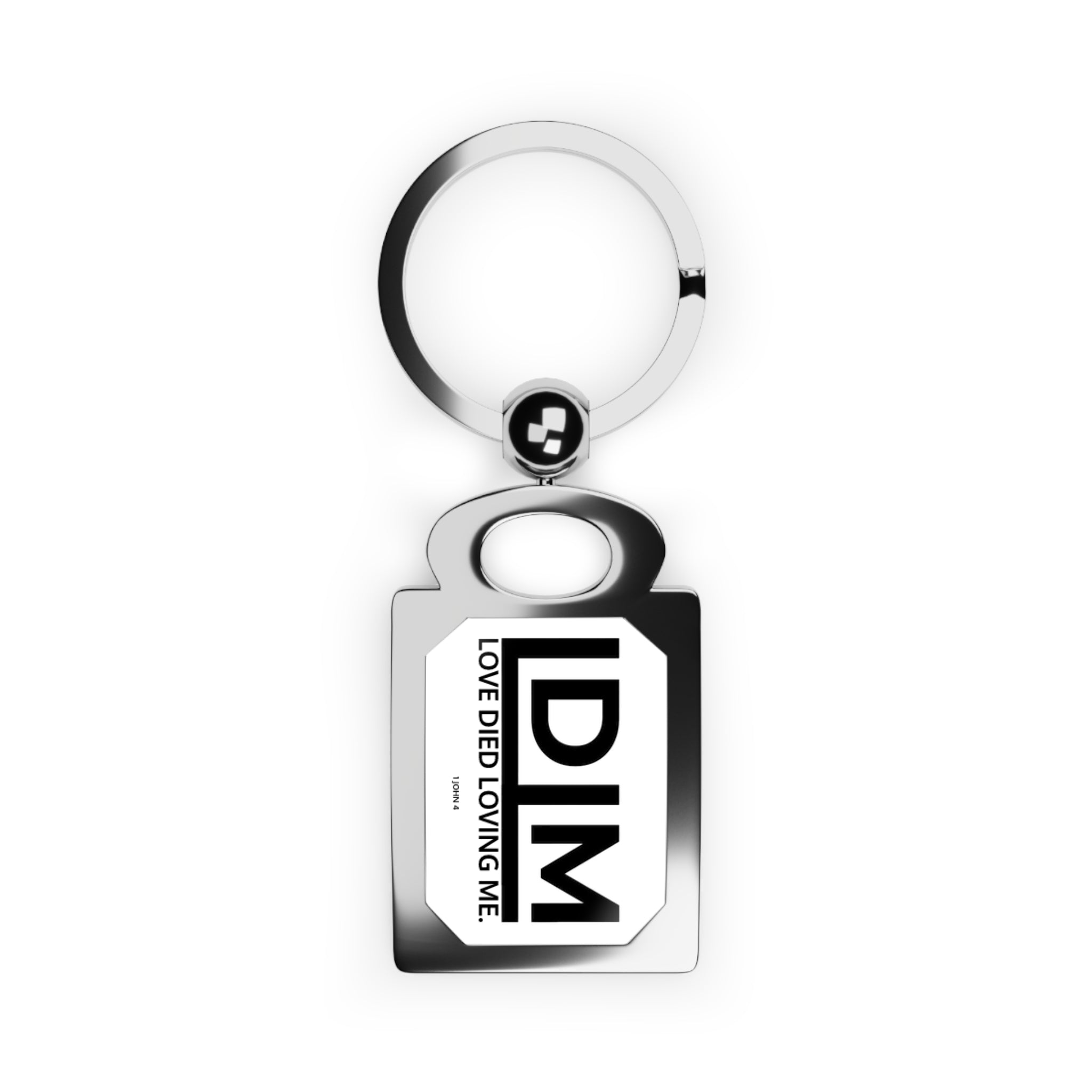 Love Died Loving Me - Keychain (White)