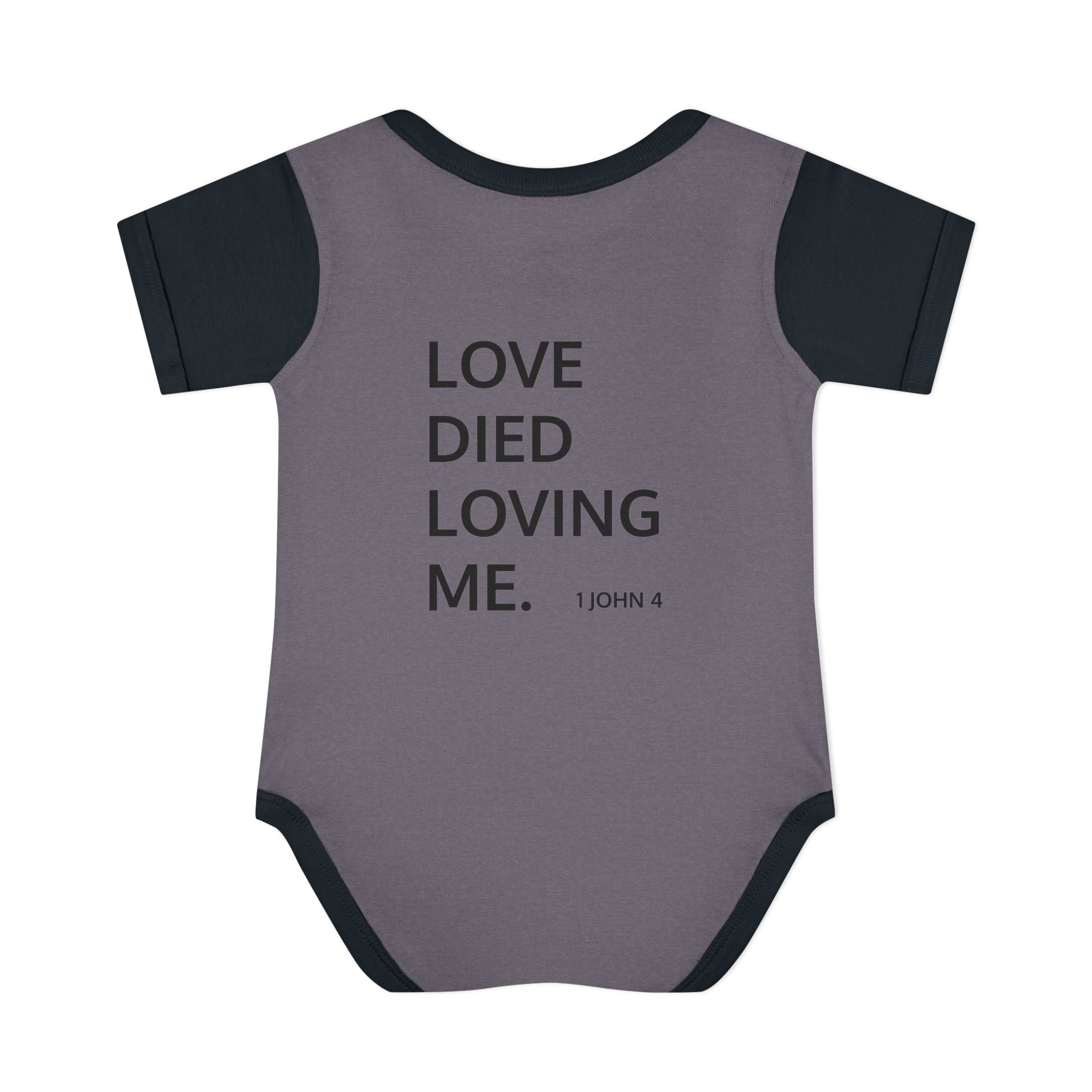 Love Died Loving Me - Infant Baby Bodysuit (Black Logo)