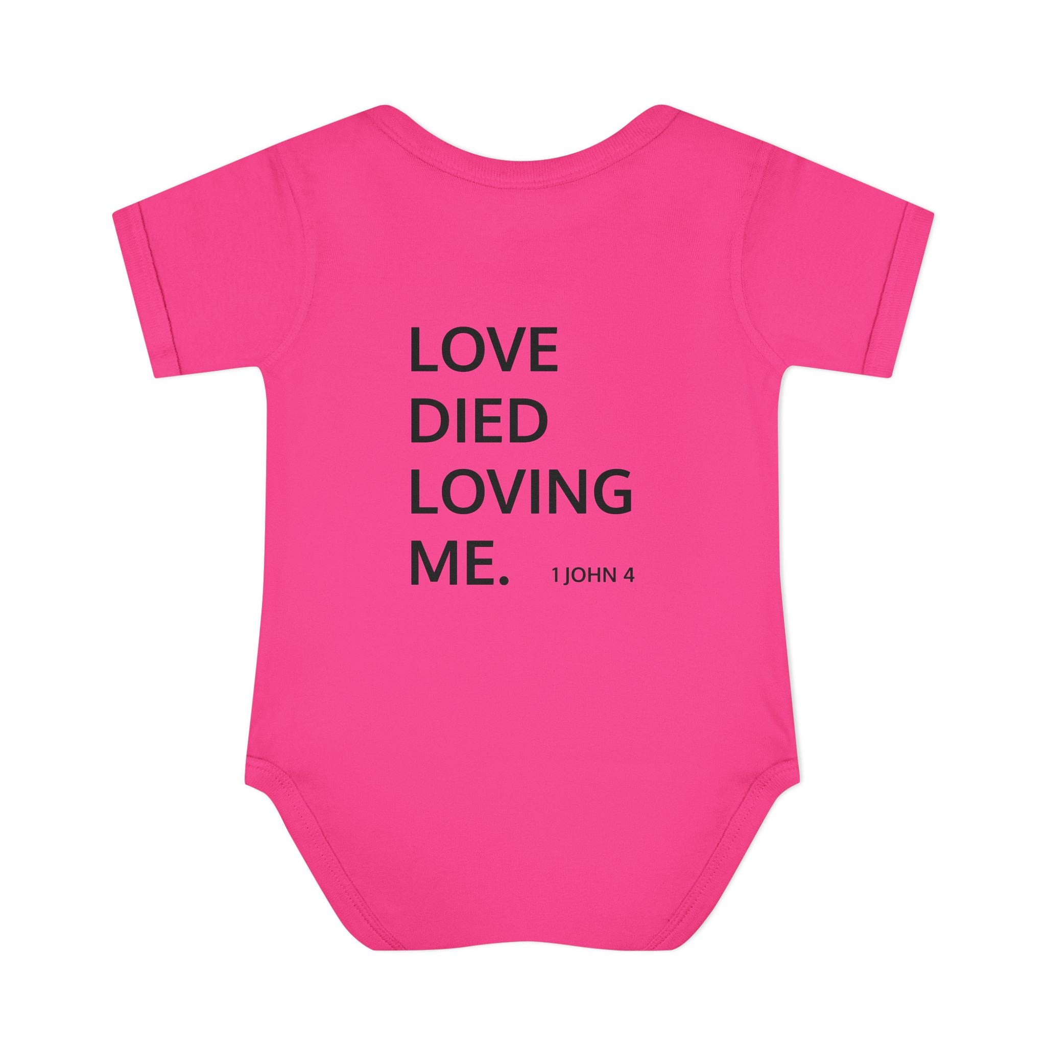 Love Died Loving Me - Infant Baby Bodysuit (Black Logo)