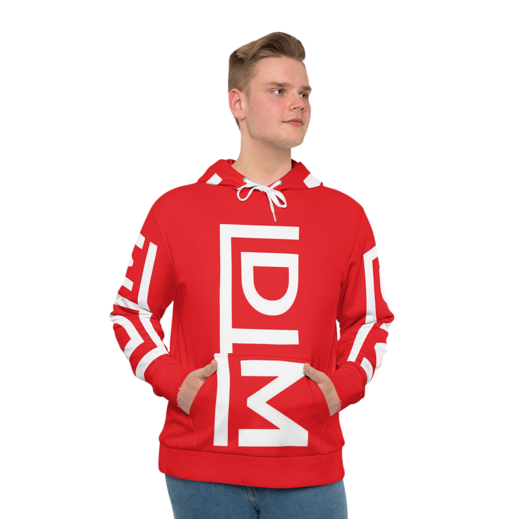 Love Died Loving Me - Unisex Logo Hoodie (Red/White)