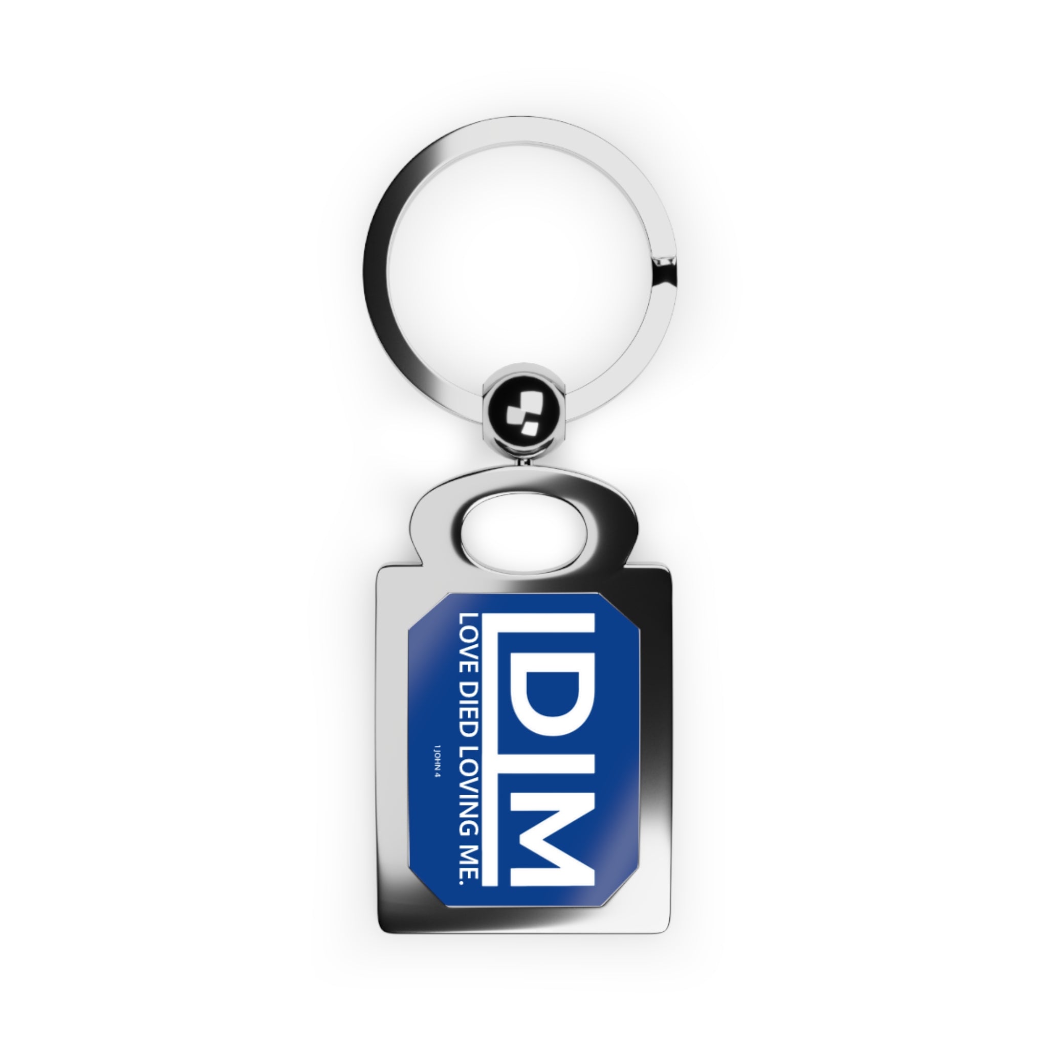 Love Died Loving Me - Keychain (Royal Blue/White)