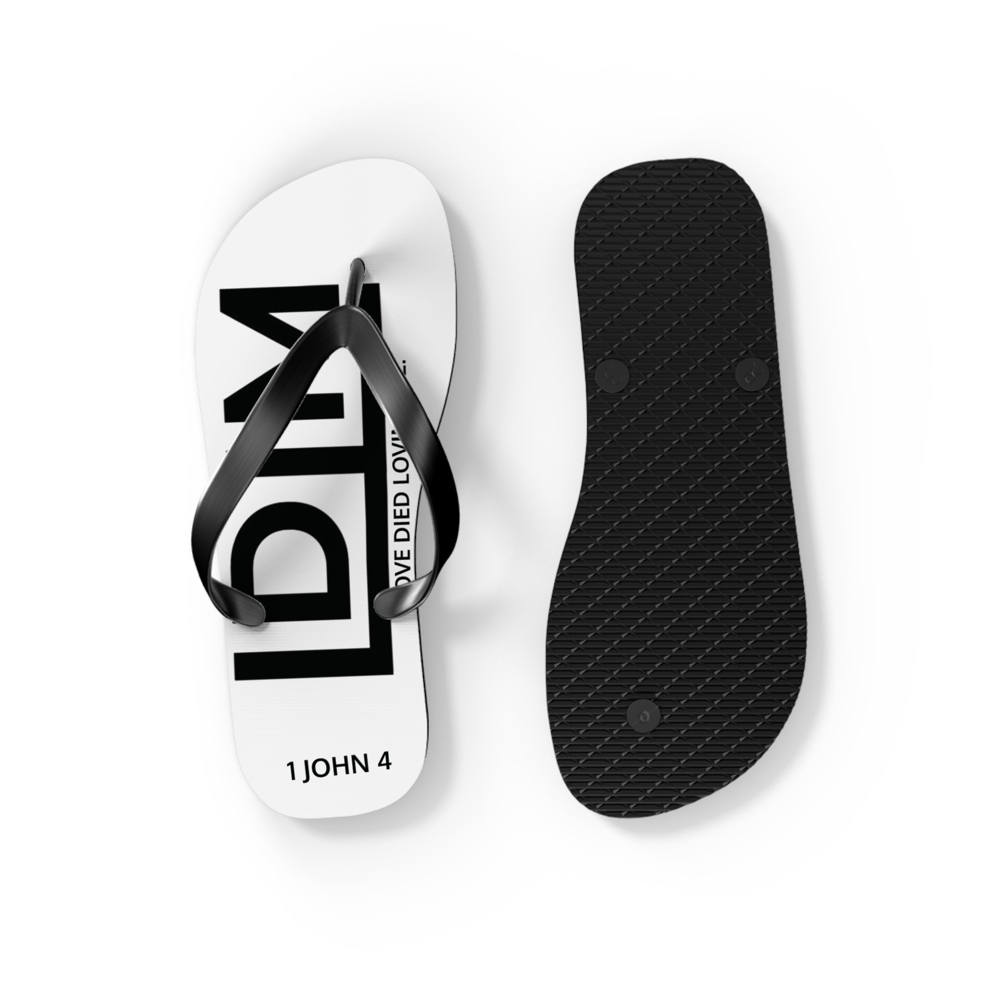 Love Died Loving Me - Flip Flops (White)