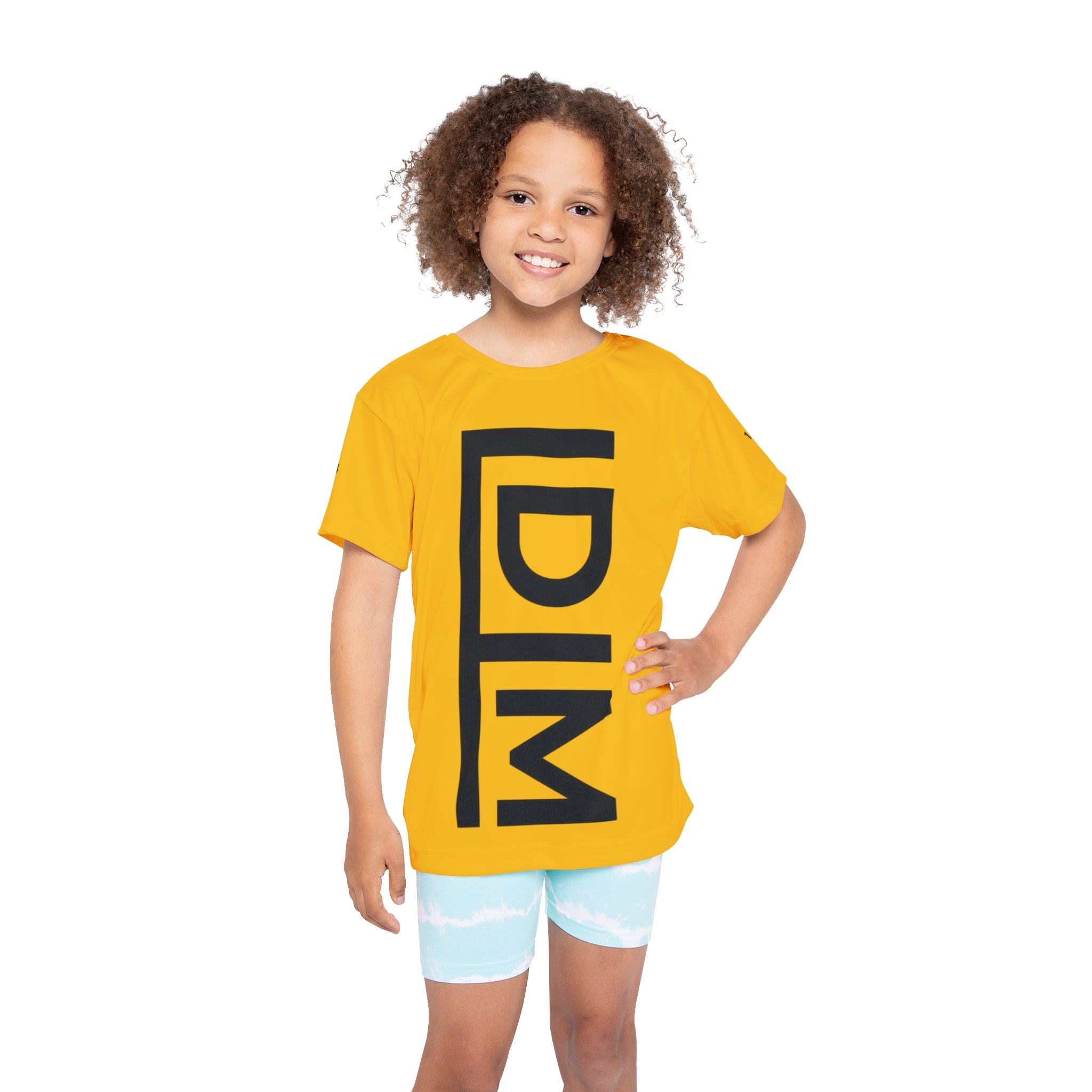Love Died Loving Me - Kids Sports Jersey (Gold/Black)