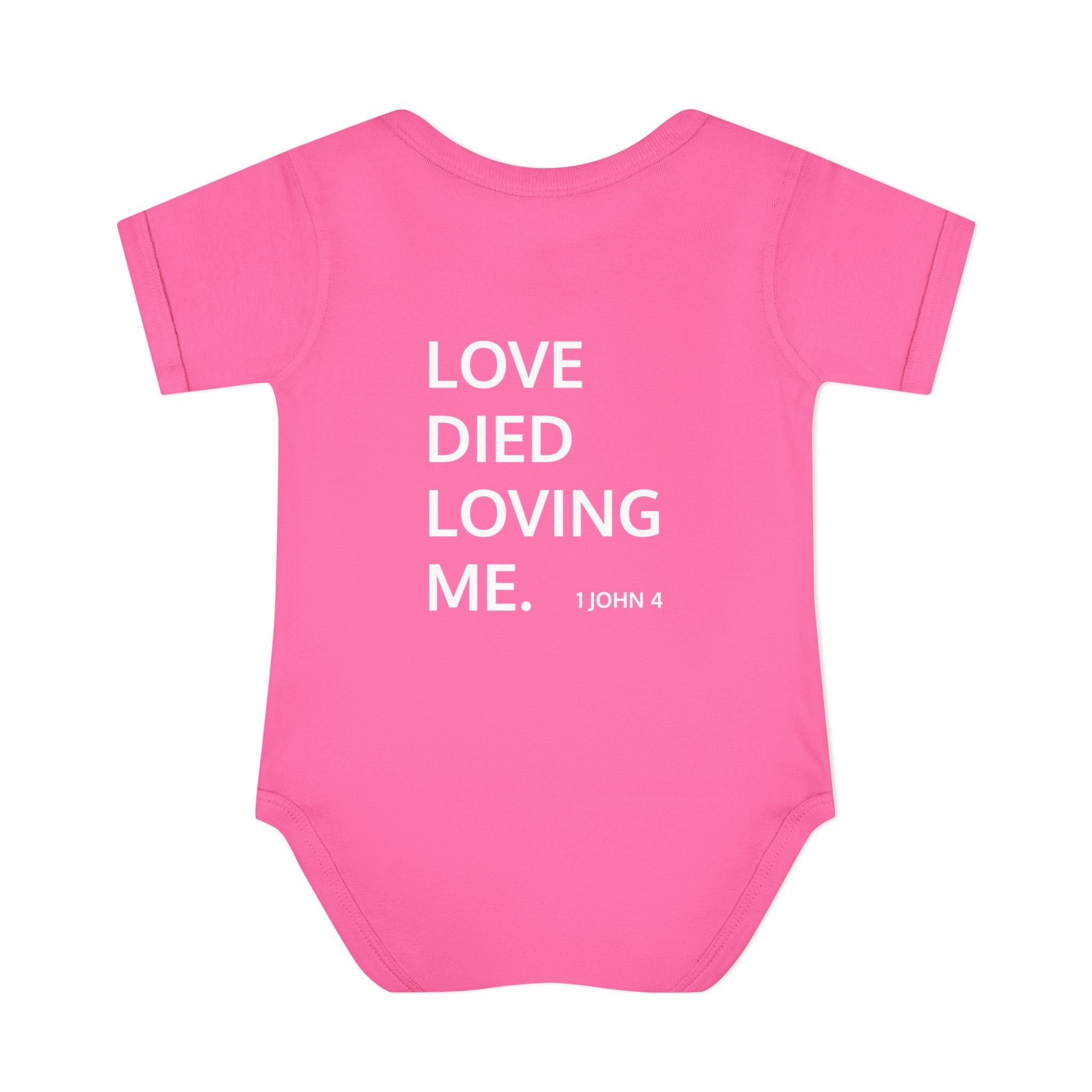 Love Died Loving Me - Infant Baby Bodysuit (White Logo)
