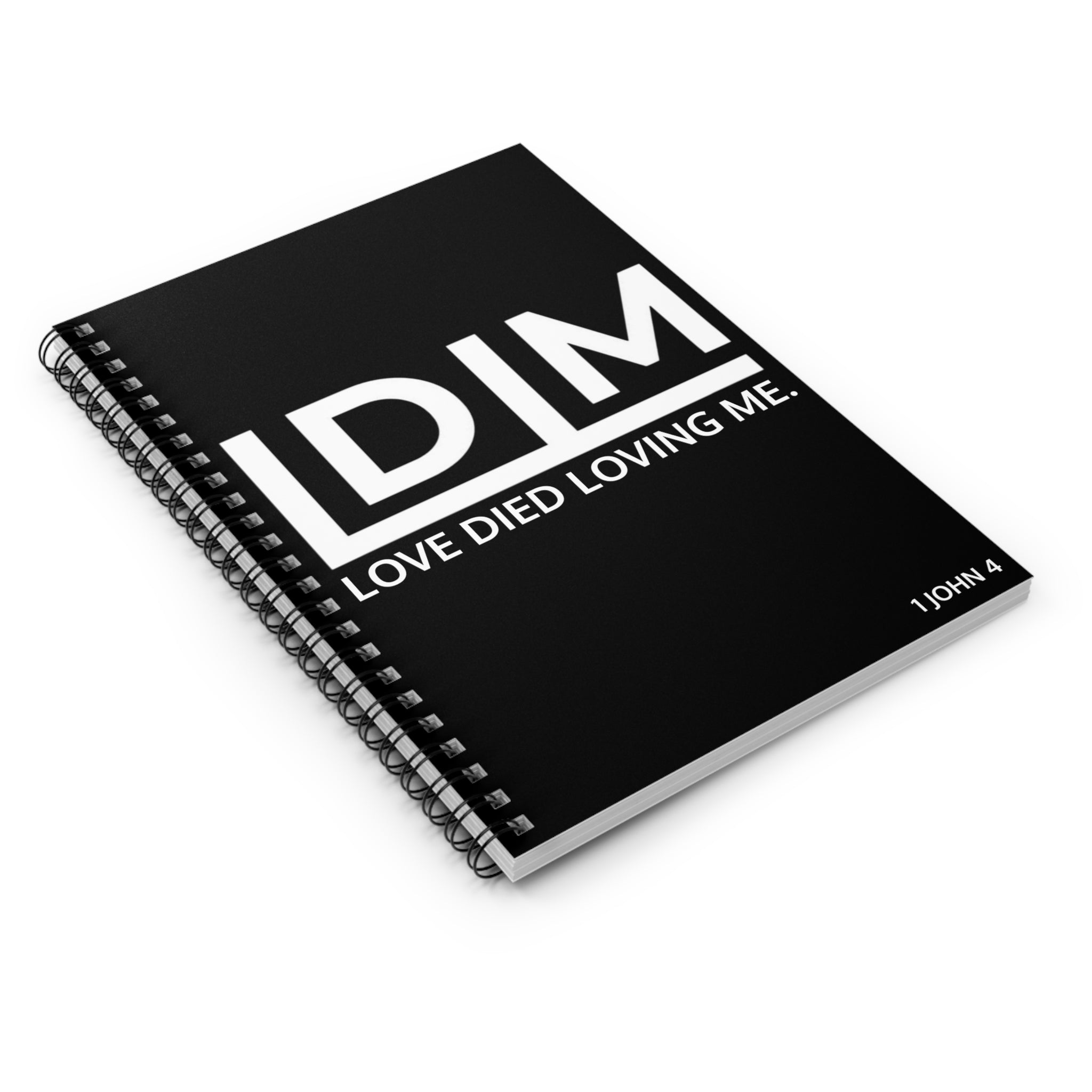 Love Died Loving Me - Spiral Notebook (Black Horiz Logo)