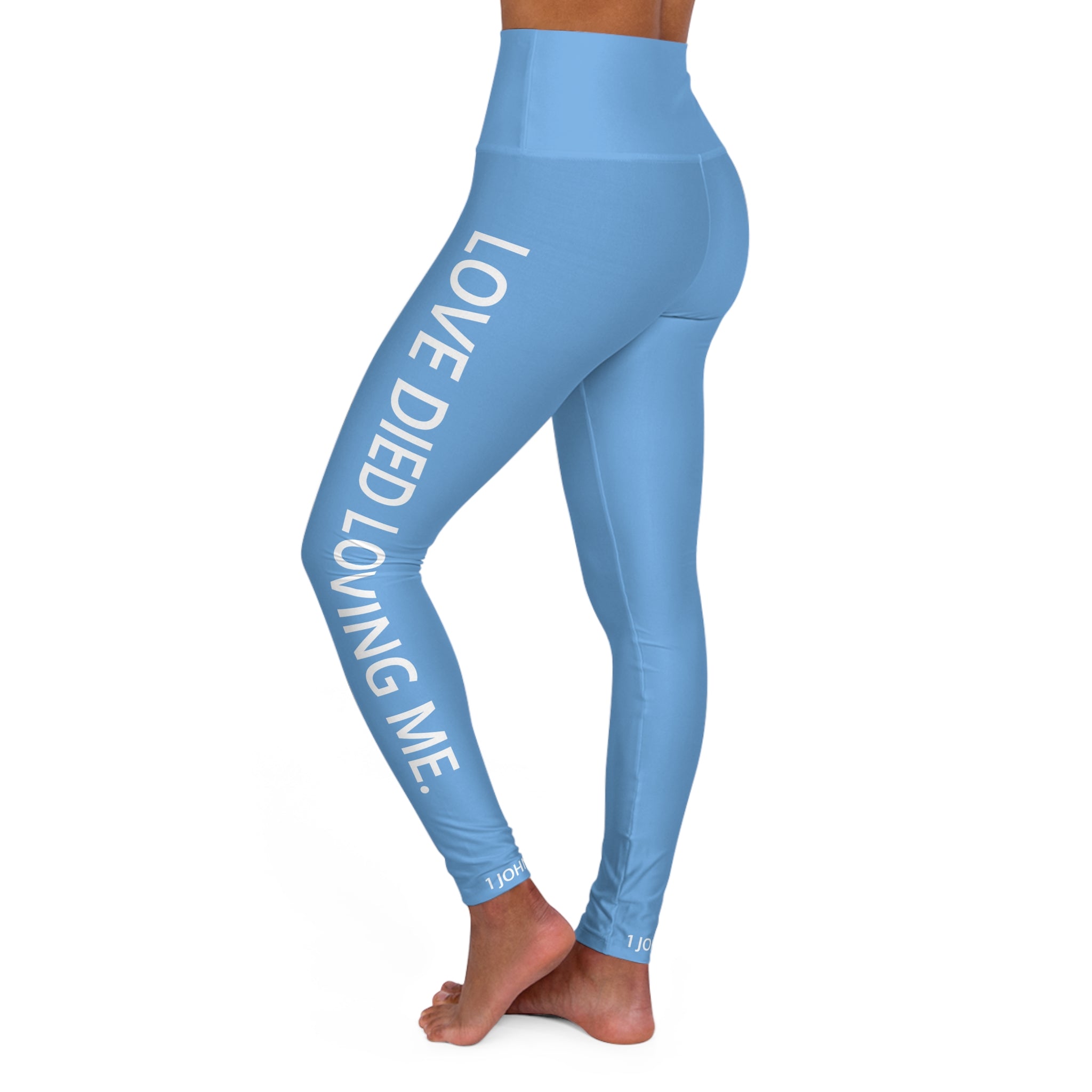 Love Died Loving Me - Women's Leggings (Baby Blue)