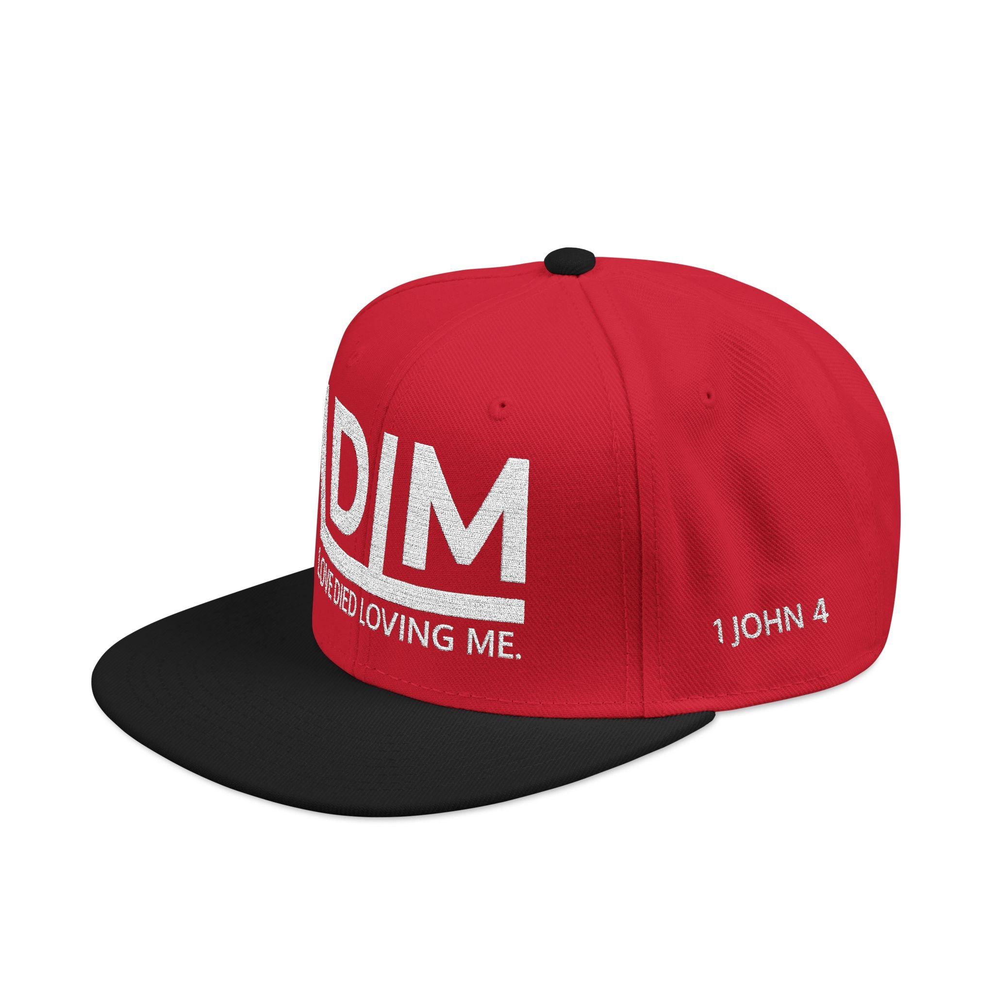 Love Died Loving Me - Embroidered Snapback Cap (White Logo)