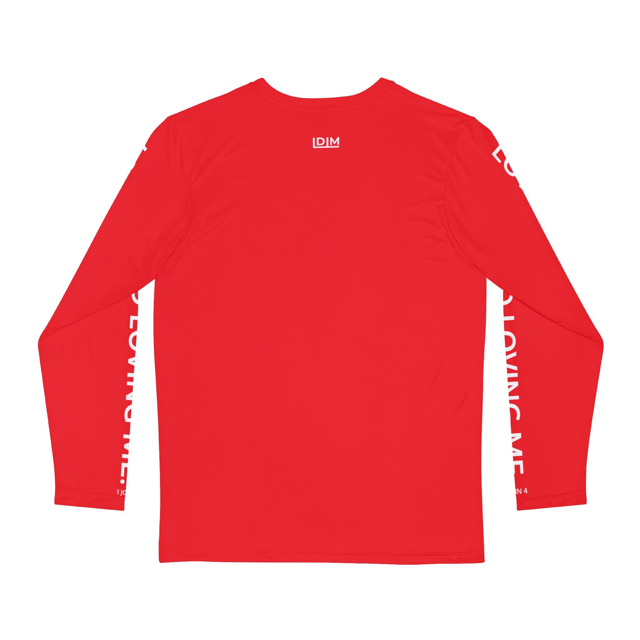 Love Died Loving Me - Men's Long Sleeve Tee (Red/White)