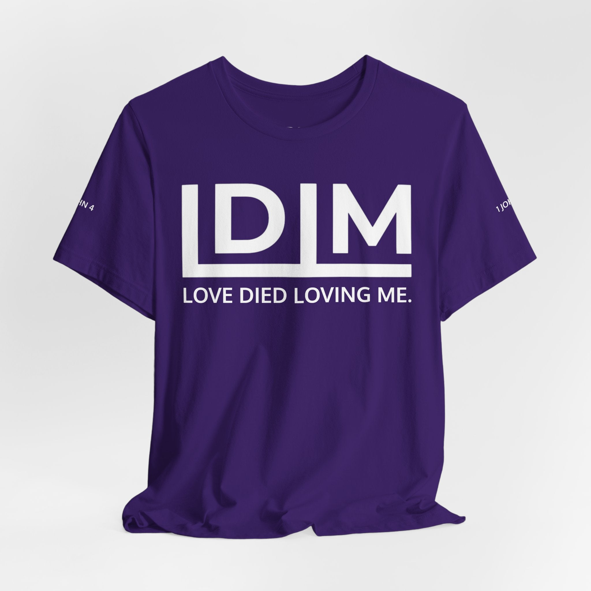 Love Died Loving Me - Unisex Tee (White Horiz Logo)