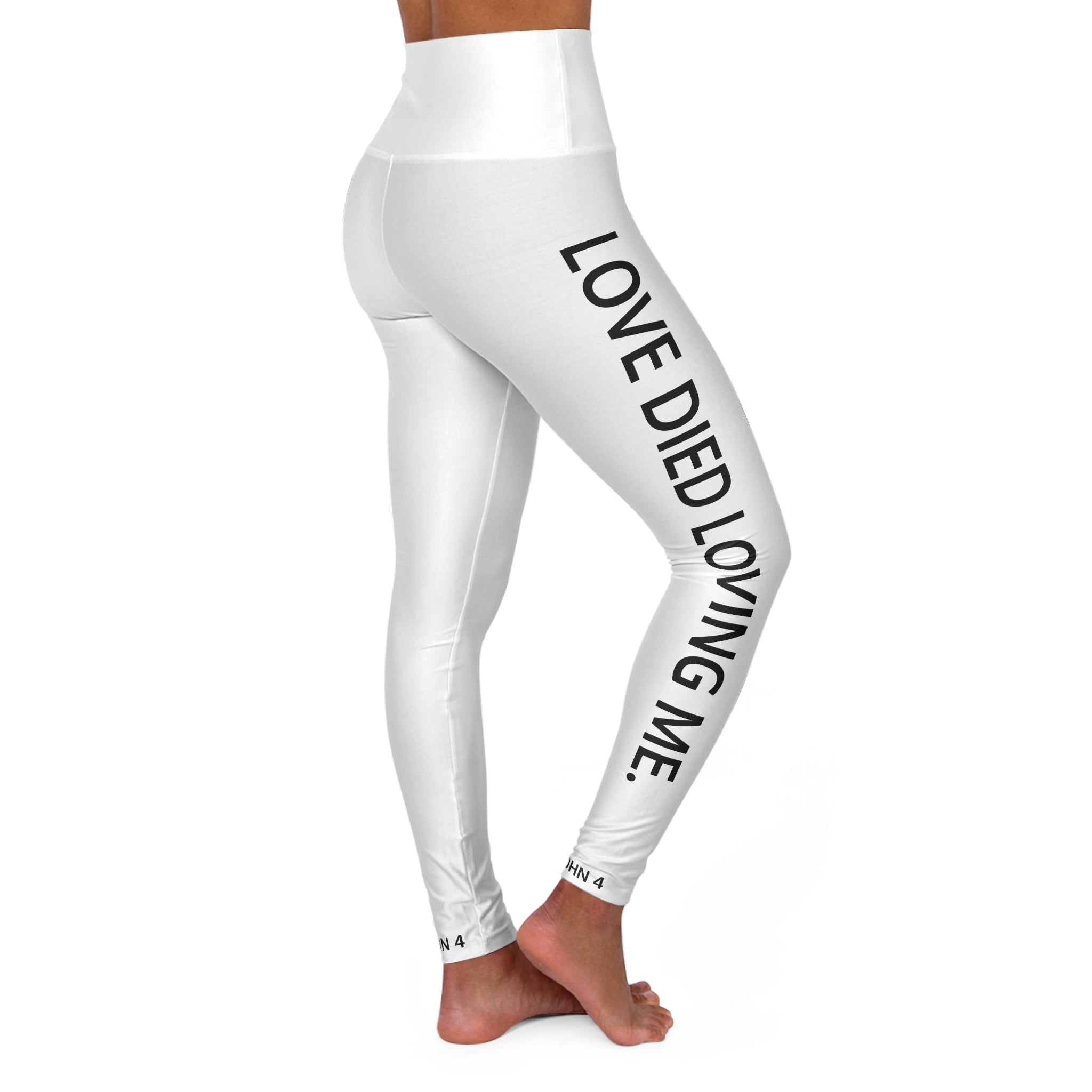 Love Died Loving Me - Women's Leggings (White)