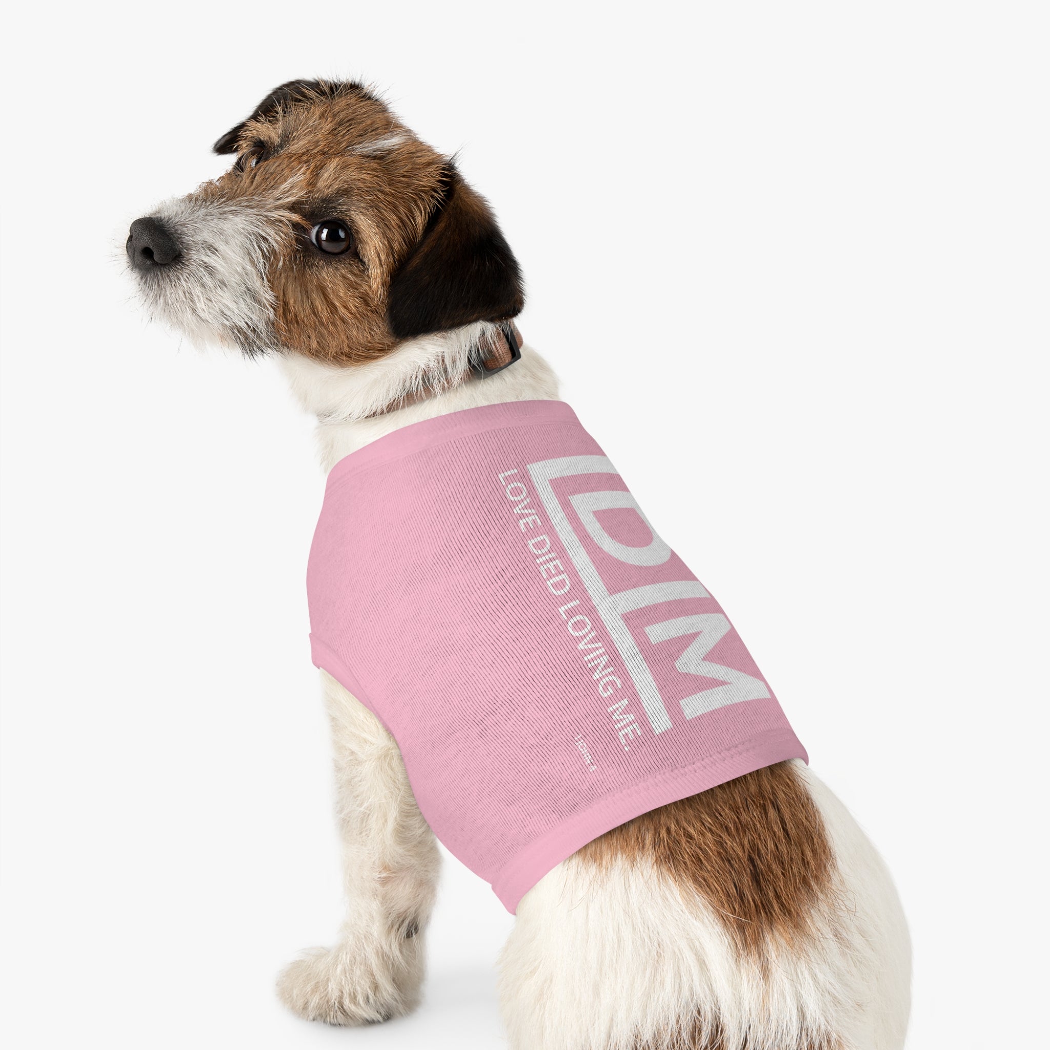 Love Died Loving Me - Pet Tank Top (White Logo)