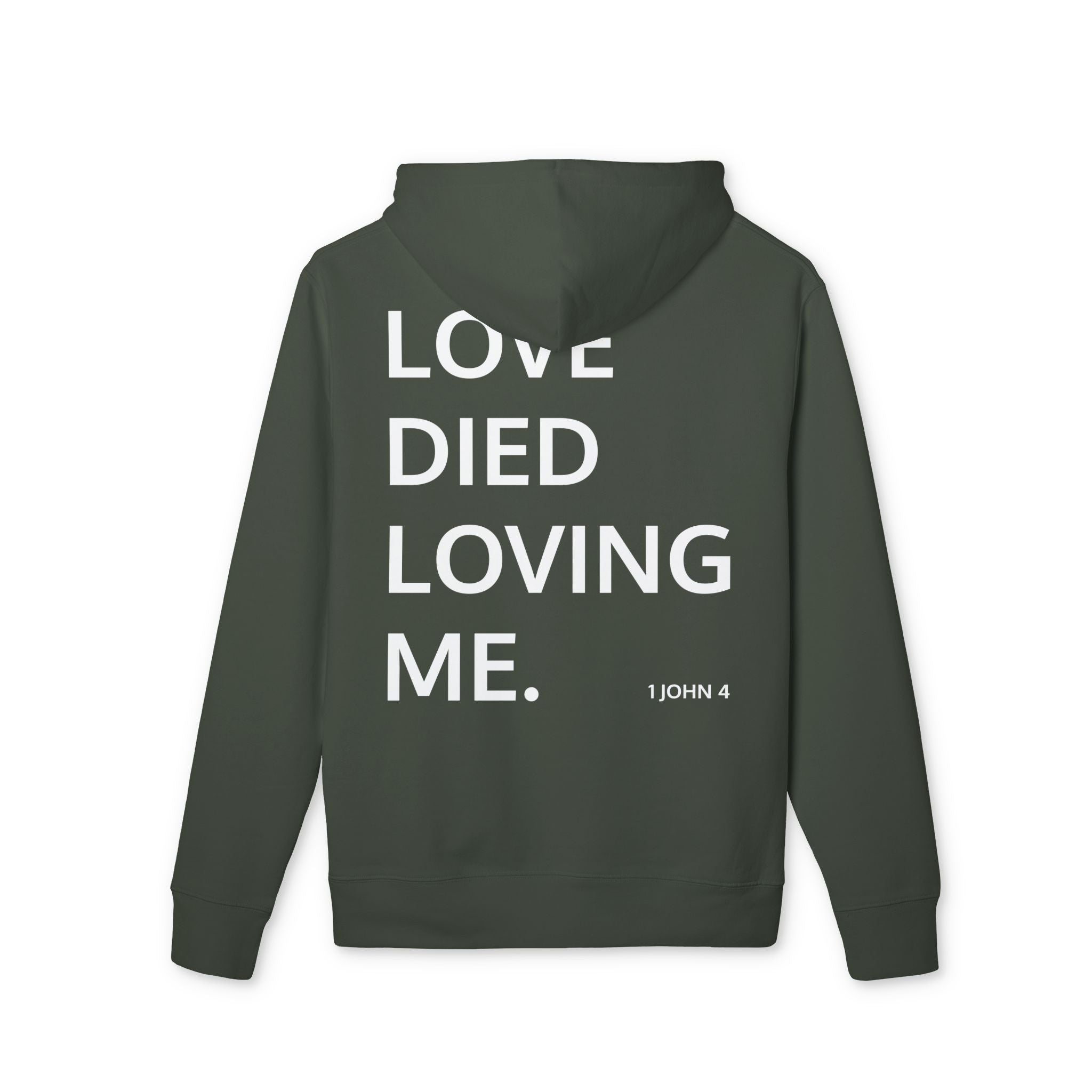 Love Died Loving Me - Unisex Hoodie (White Horiz Logo)