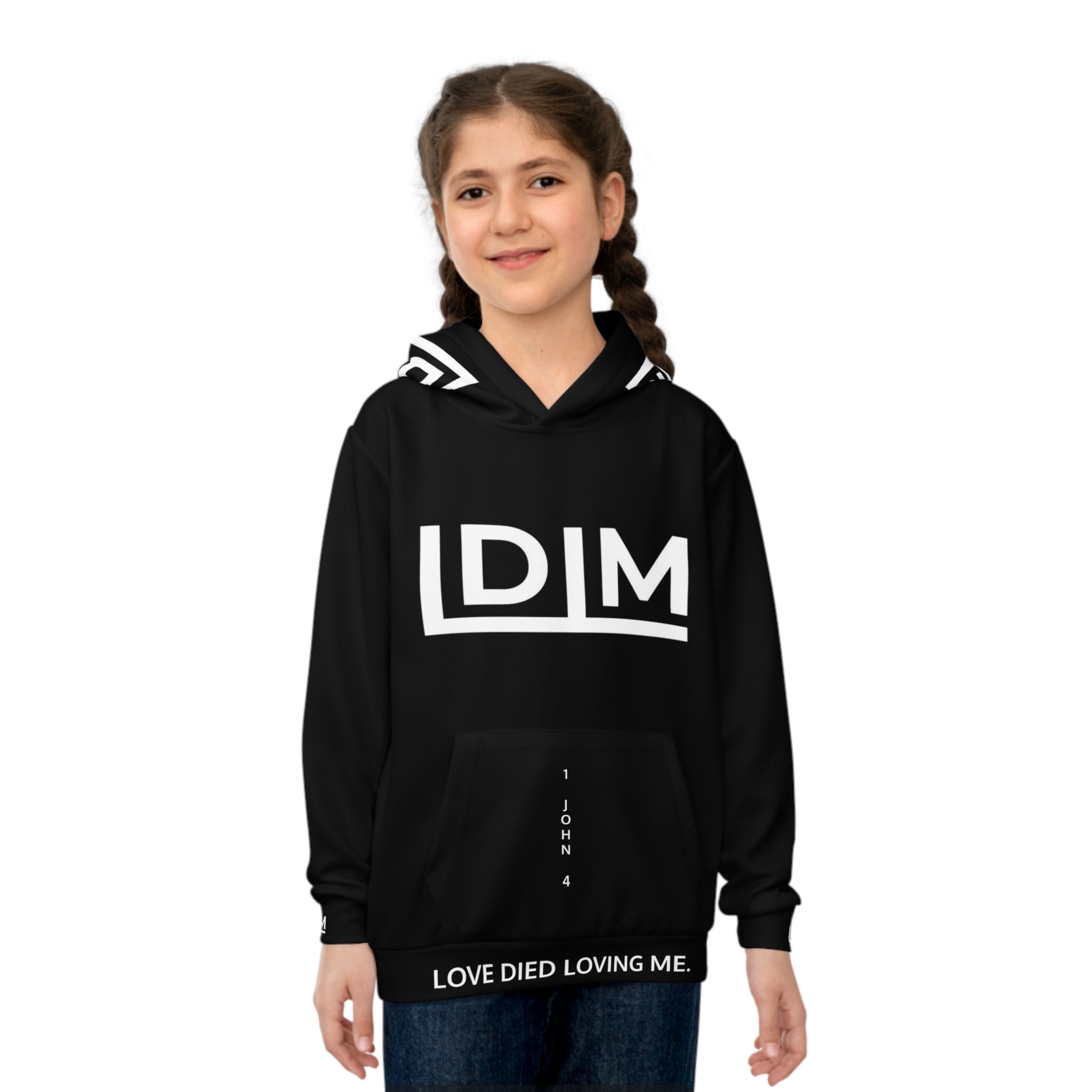Love Died Loving Me - Kids Hoodie (Black)