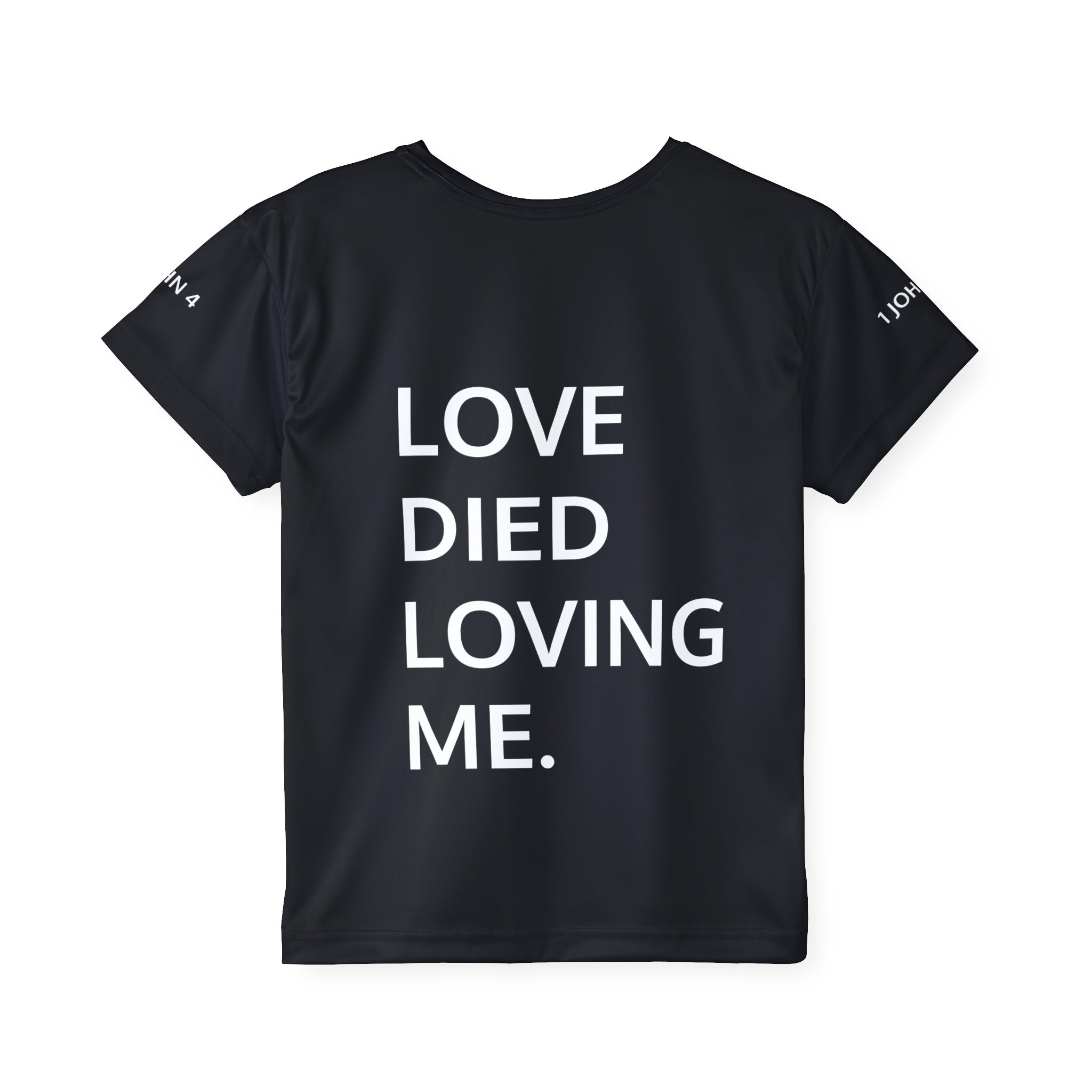 Love Died Loving Me - Kids Sports Jersey (Black/White)