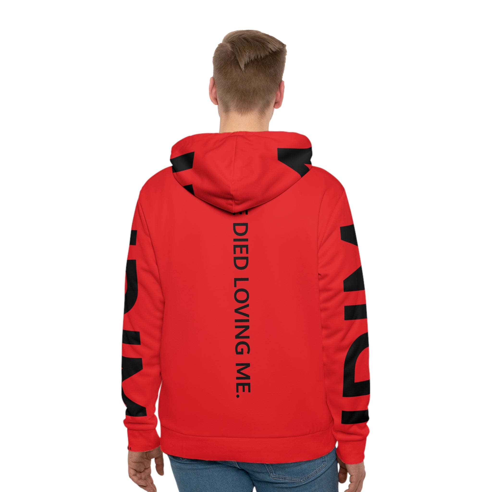 Love Died Loving Me - Unisex Logo Hoodie (Red/Black)