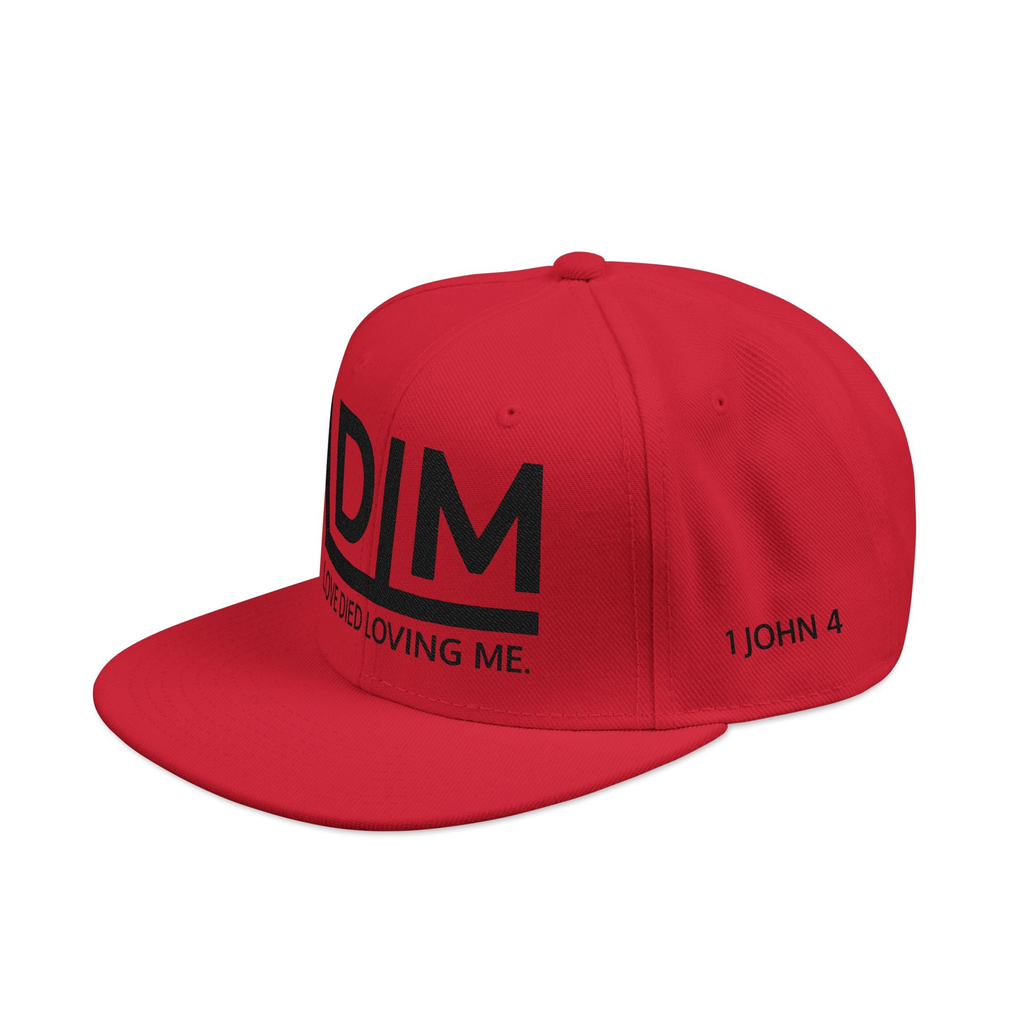 Love Died Loving Me - Embroidered Snapback Cap (Black Logo)