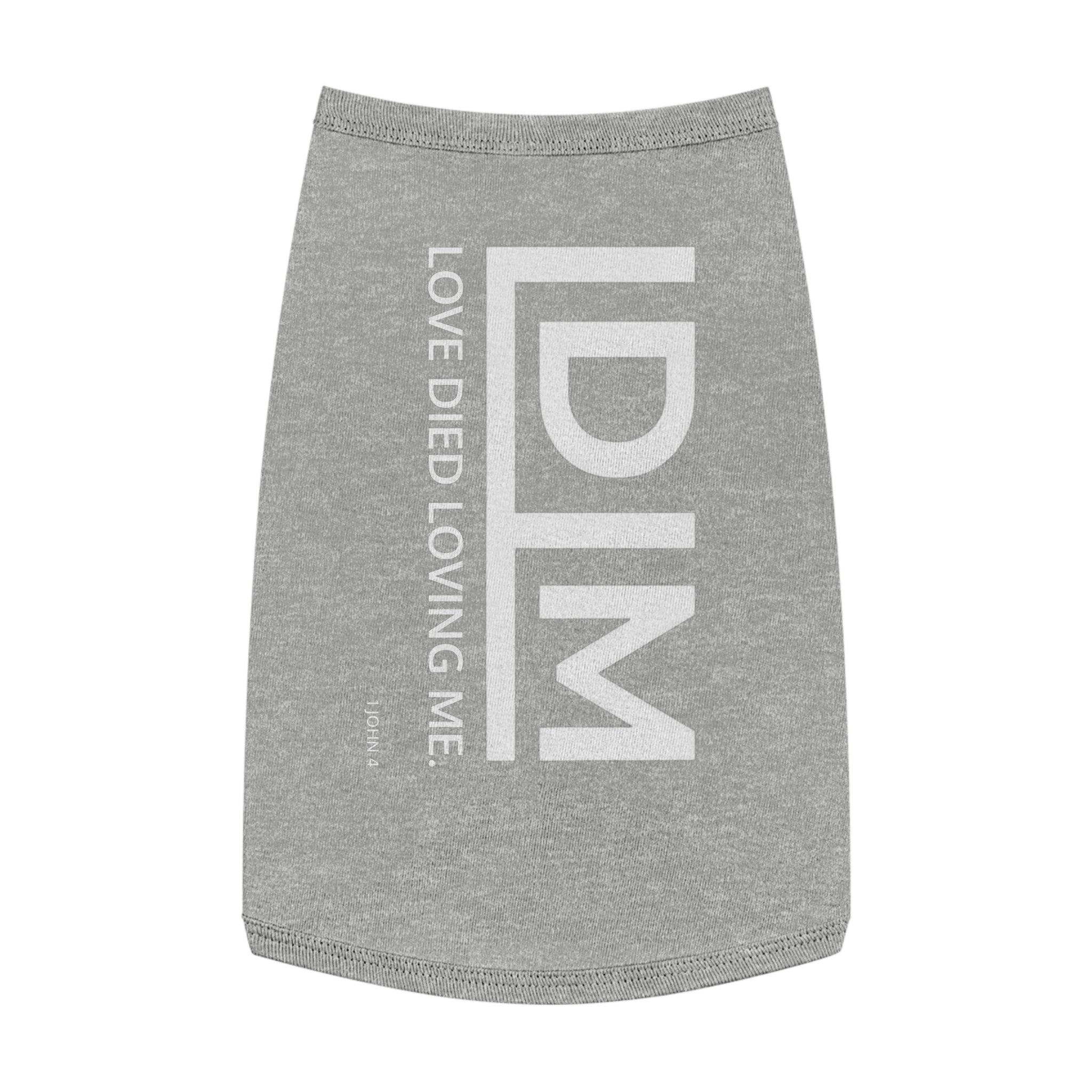 Love Died Loving Me - Pet Tank Top (White Logo)