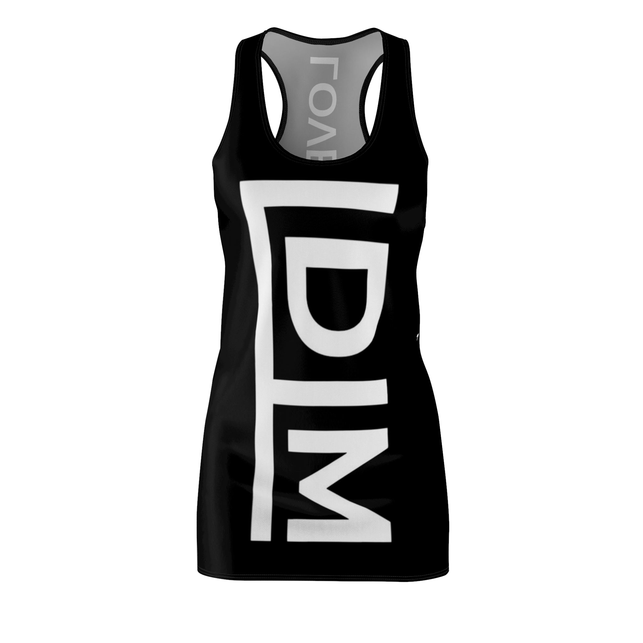 Love Died Loving Me - Chic Racerback Dress (Black)