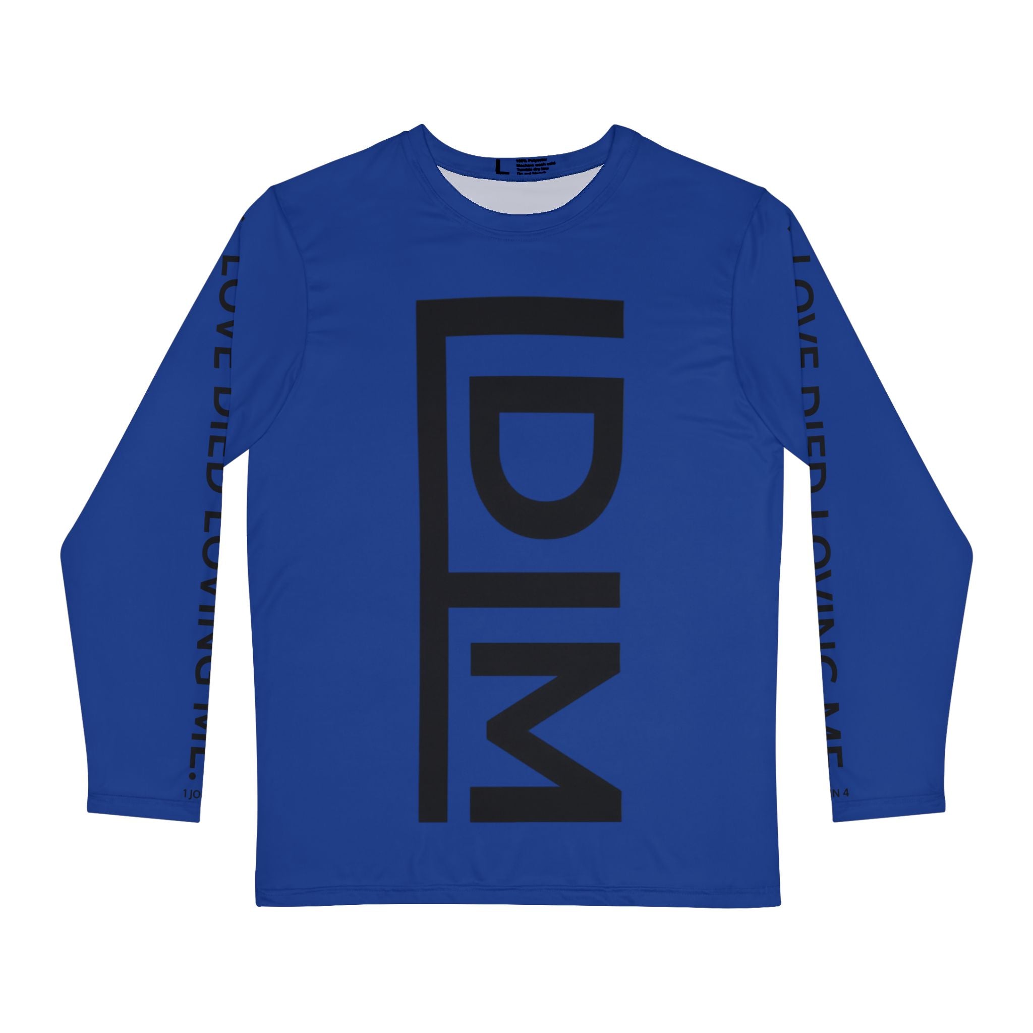 Love Died Loving Me - Men's Long Sleeve Tee (Royal Blue/Black)