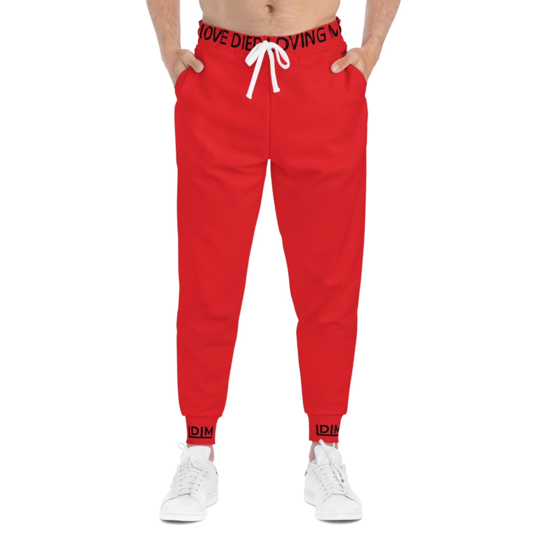 Love Died Loving Me - Unisex Joggers (Red/Black)