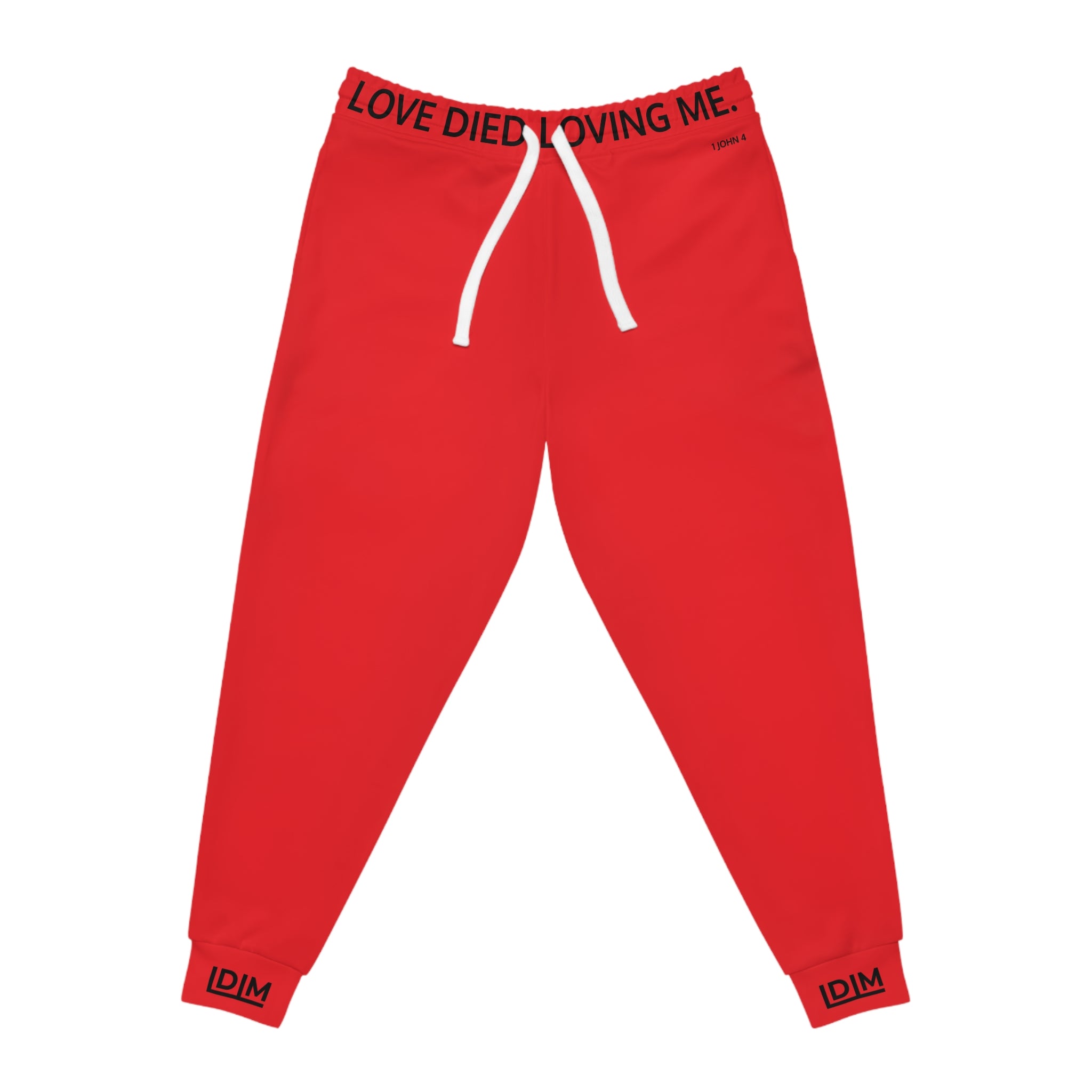 Love Died Loving Me - Unisex Joggers (Red/Black)