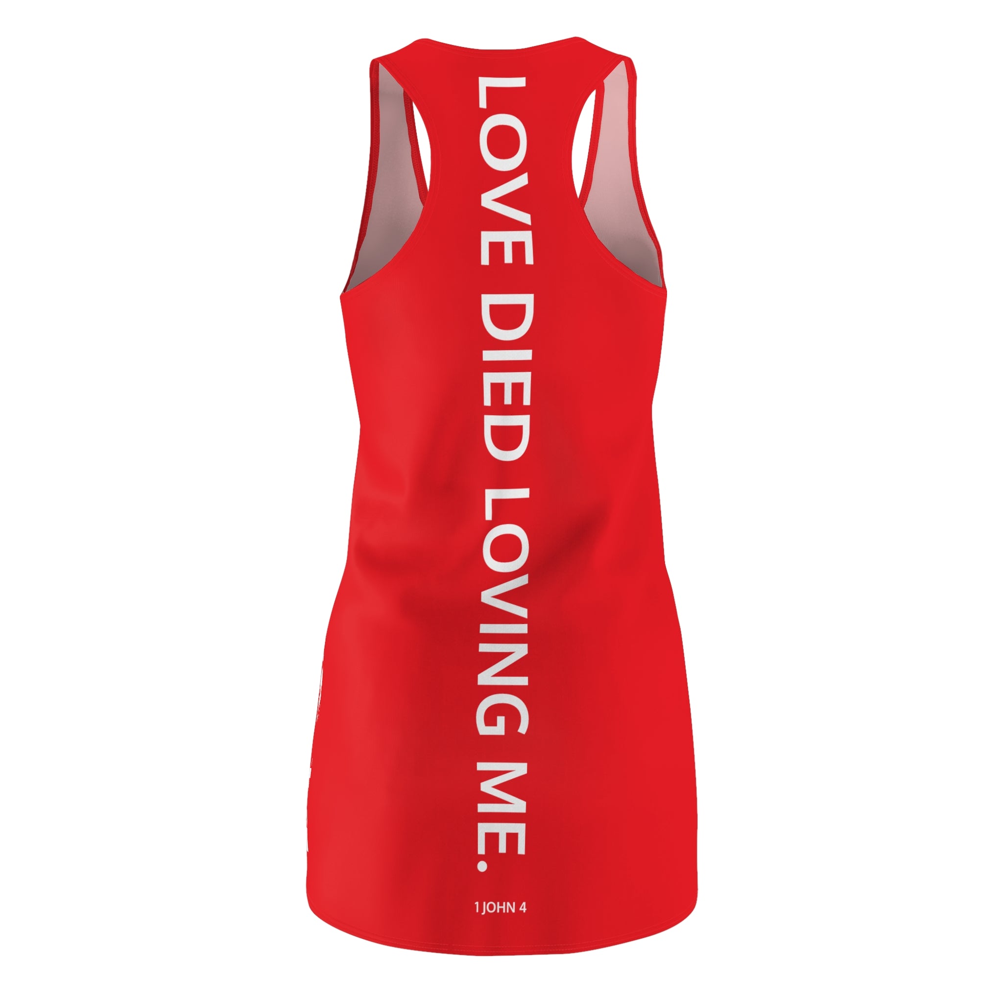 Love Died Loving Me - Chic Racerback Dress (Red)