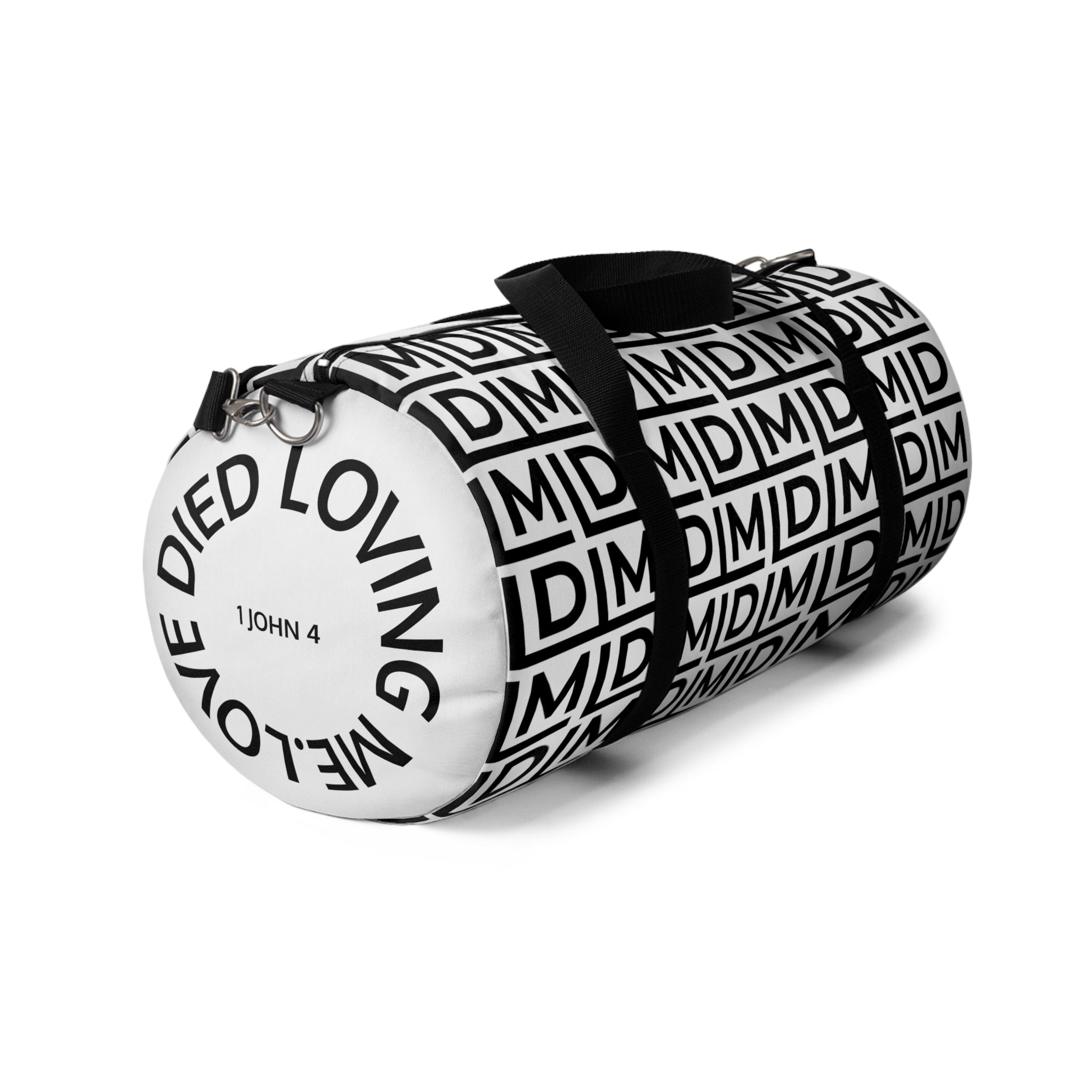 Love Died Loving Me - Travel Duffel Bag (White)