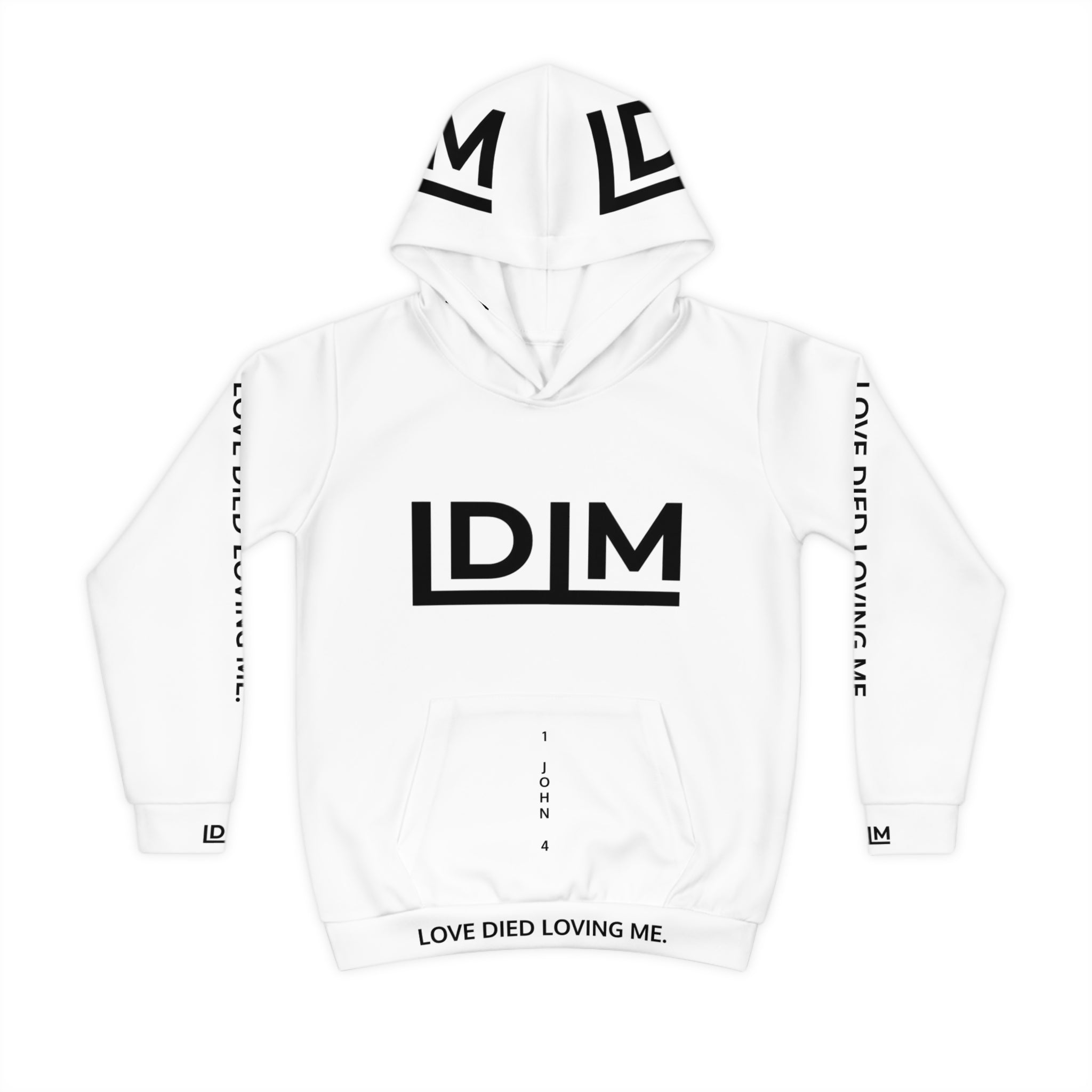 Love Died Loving Me - Kids Hoodie (White)
