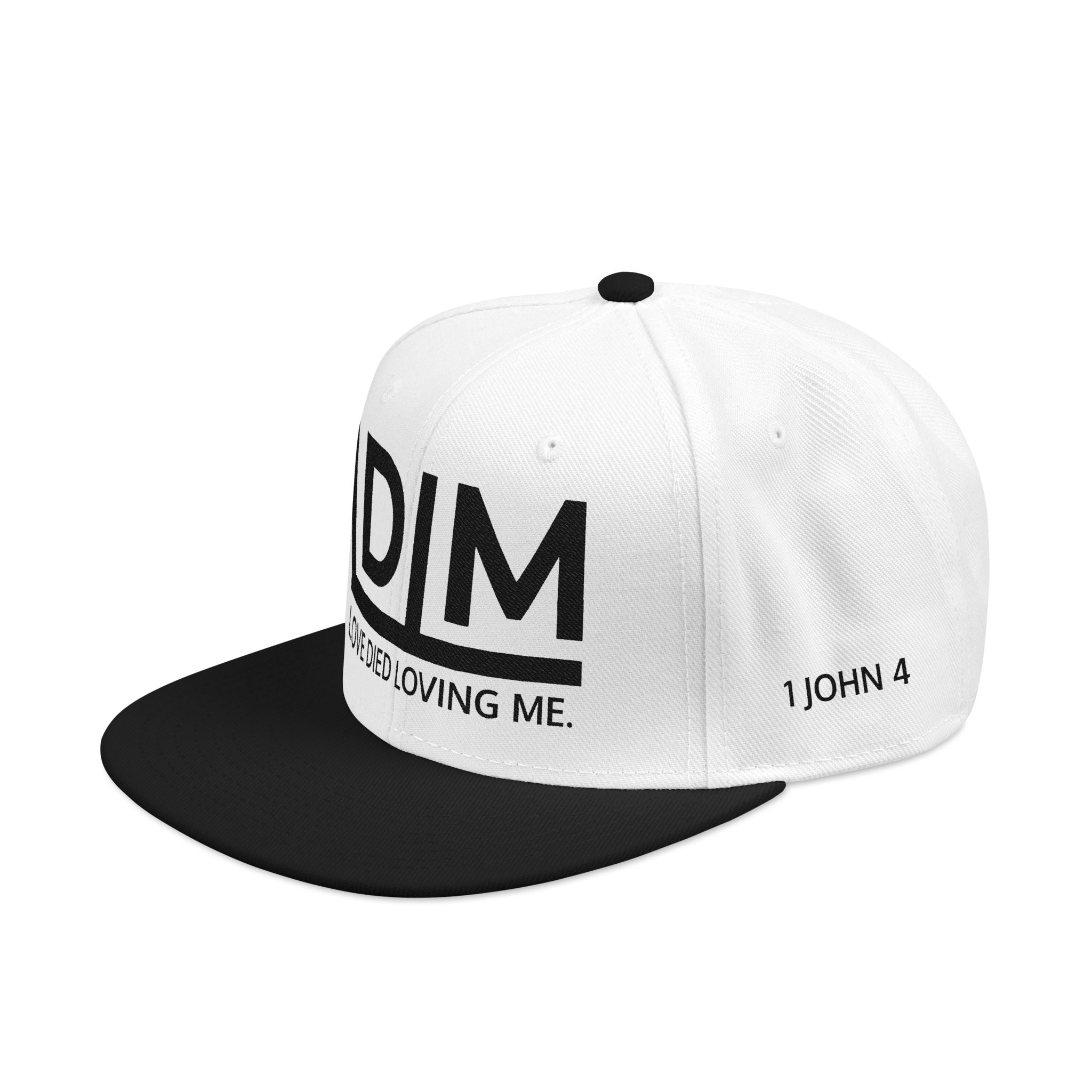 Love Died Loving Me - Embroidered Snapback Cap (Black Logo)