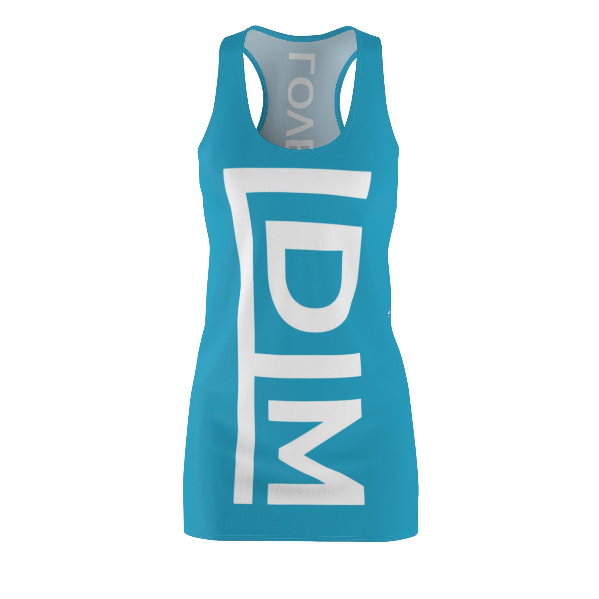 Love Died Loving Me - Chic Racerback Dress (Turquoise)