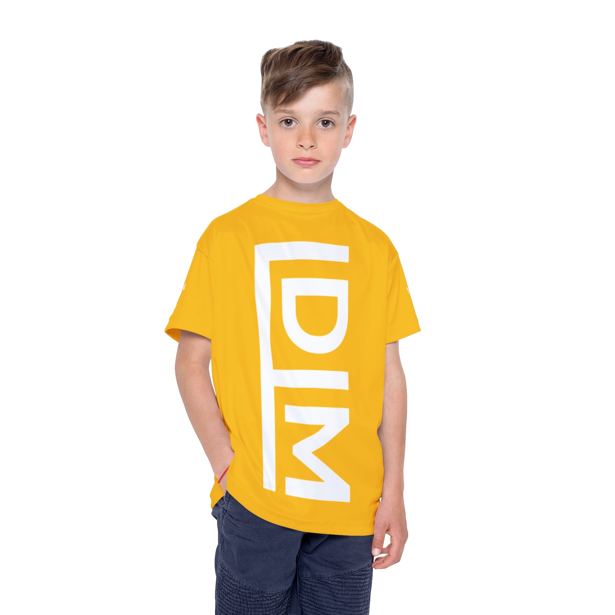 Love Died Loving Me - Kids Sports Jersey (Gold/White)
