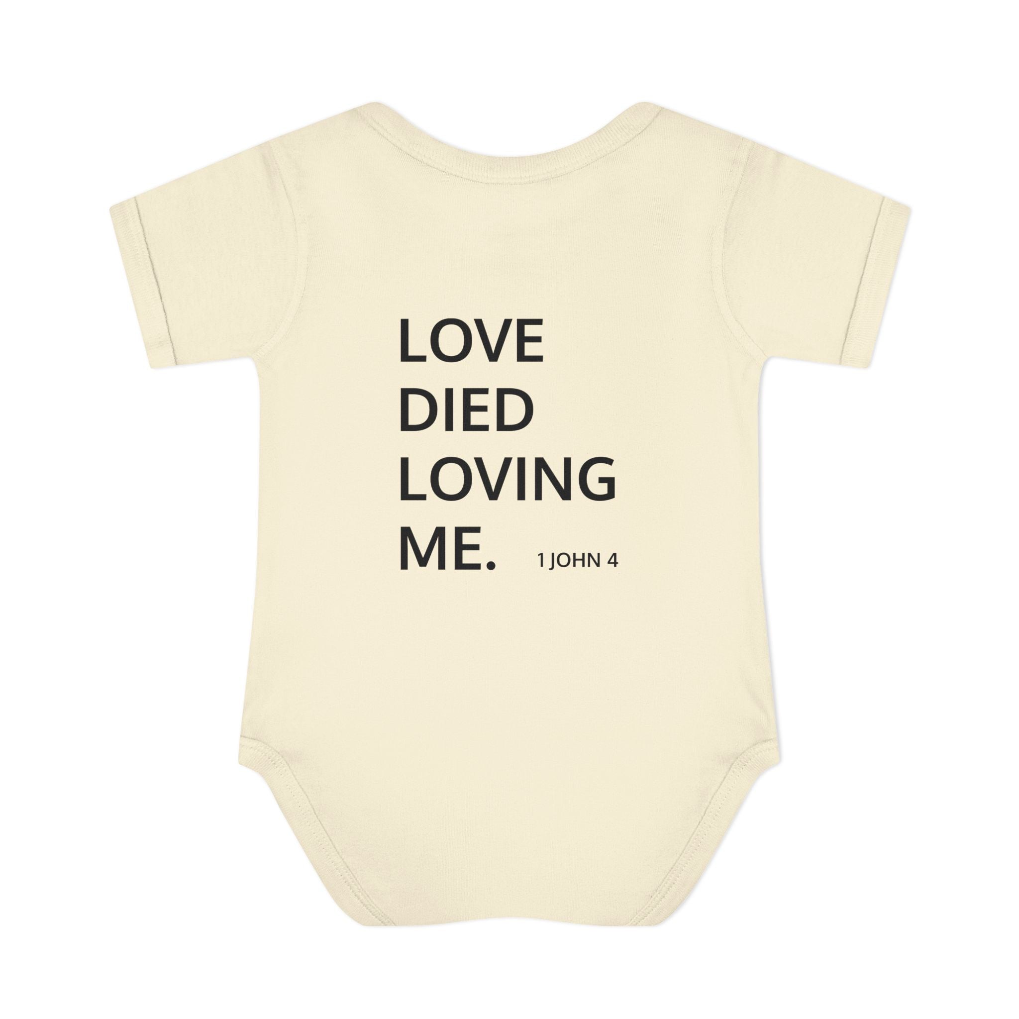 Love Died Loving Me - Infant Baby Bodysuit (Black Logo)