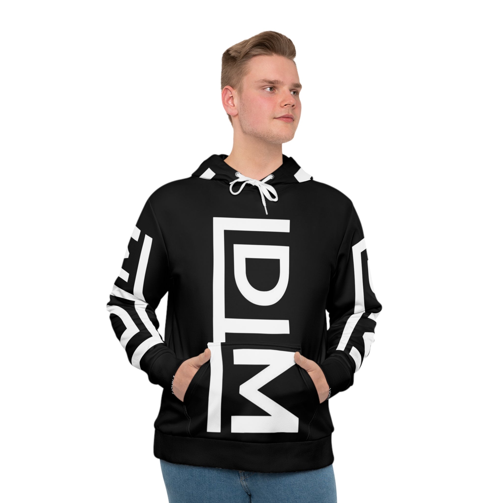Love Died Loving Me - Unisex Logo Hoodie (Black/White)