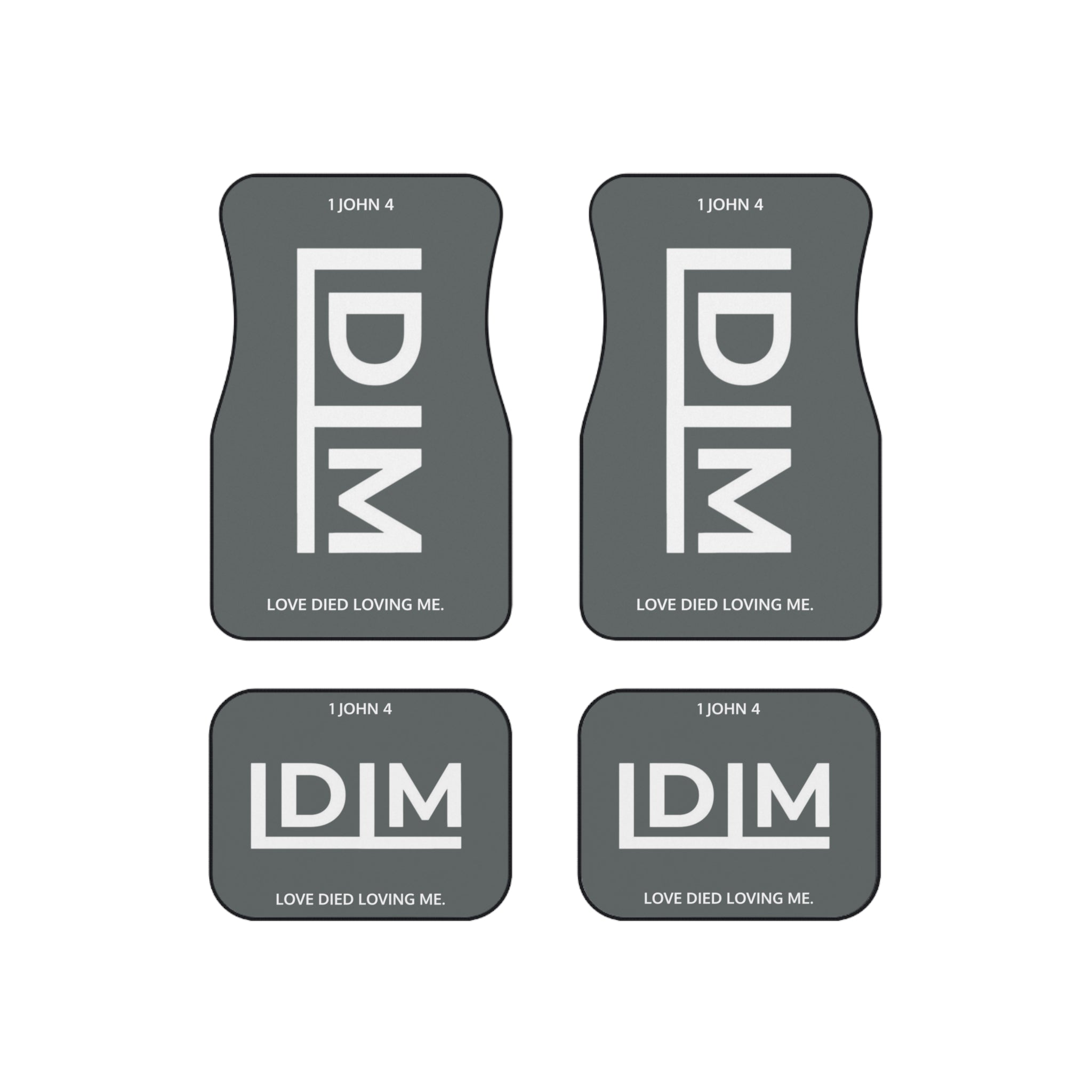 Love Died Loving Me - Car Mats Set (Grey)