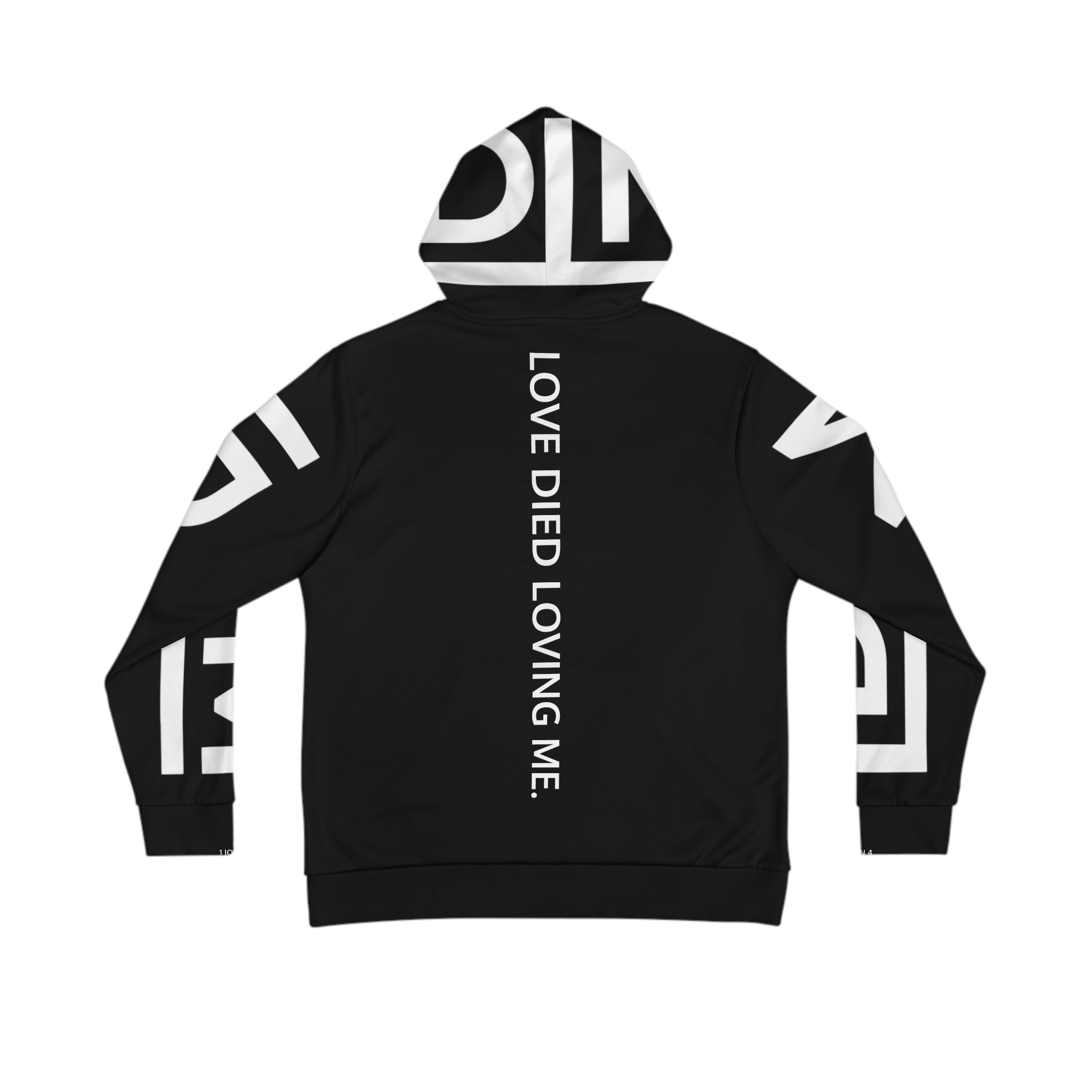 Love Died Loving Me - Unisex Logo Hoodie (Black/White)
