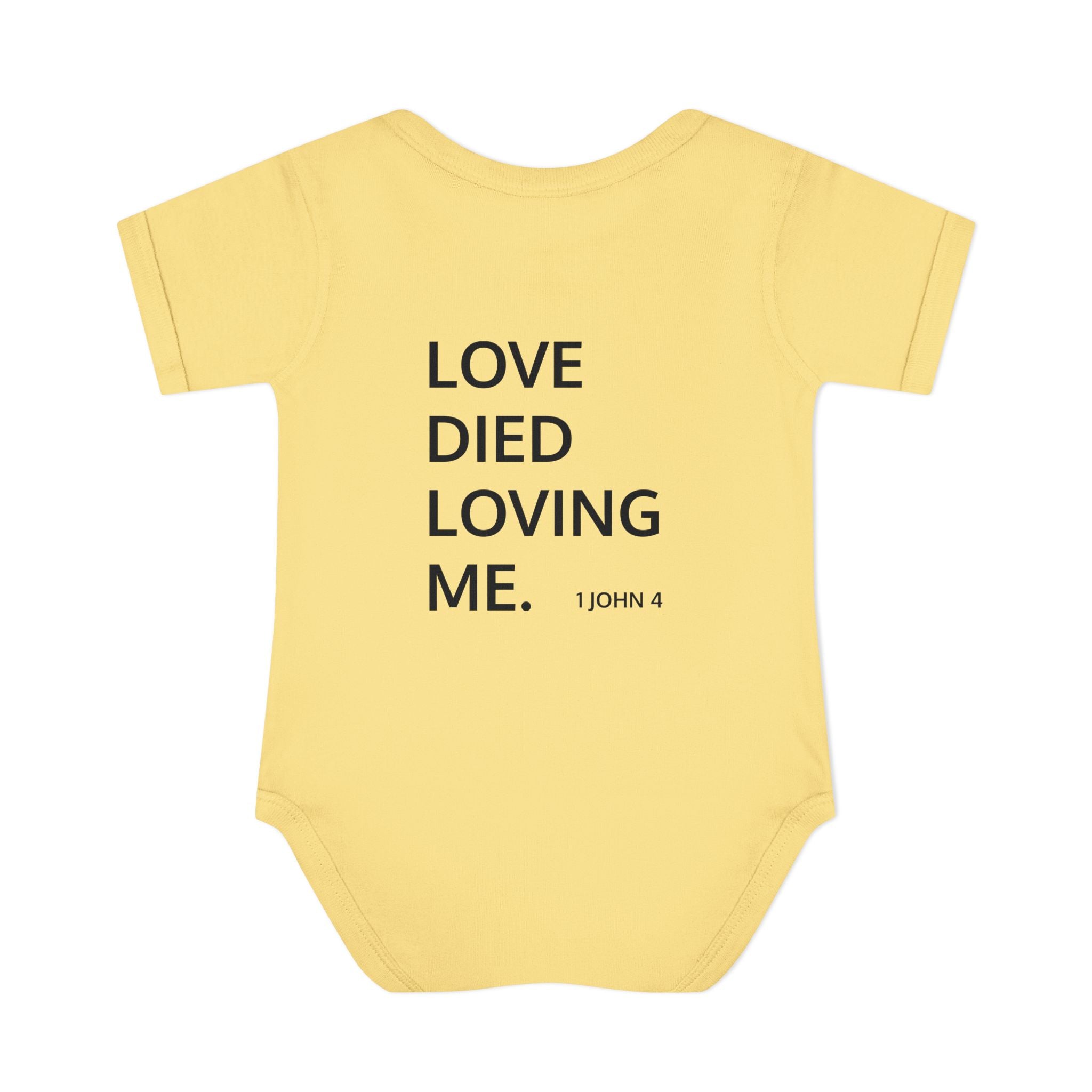 Love Died Loving Me - Infant Baby Bodysuit (Black Logo)