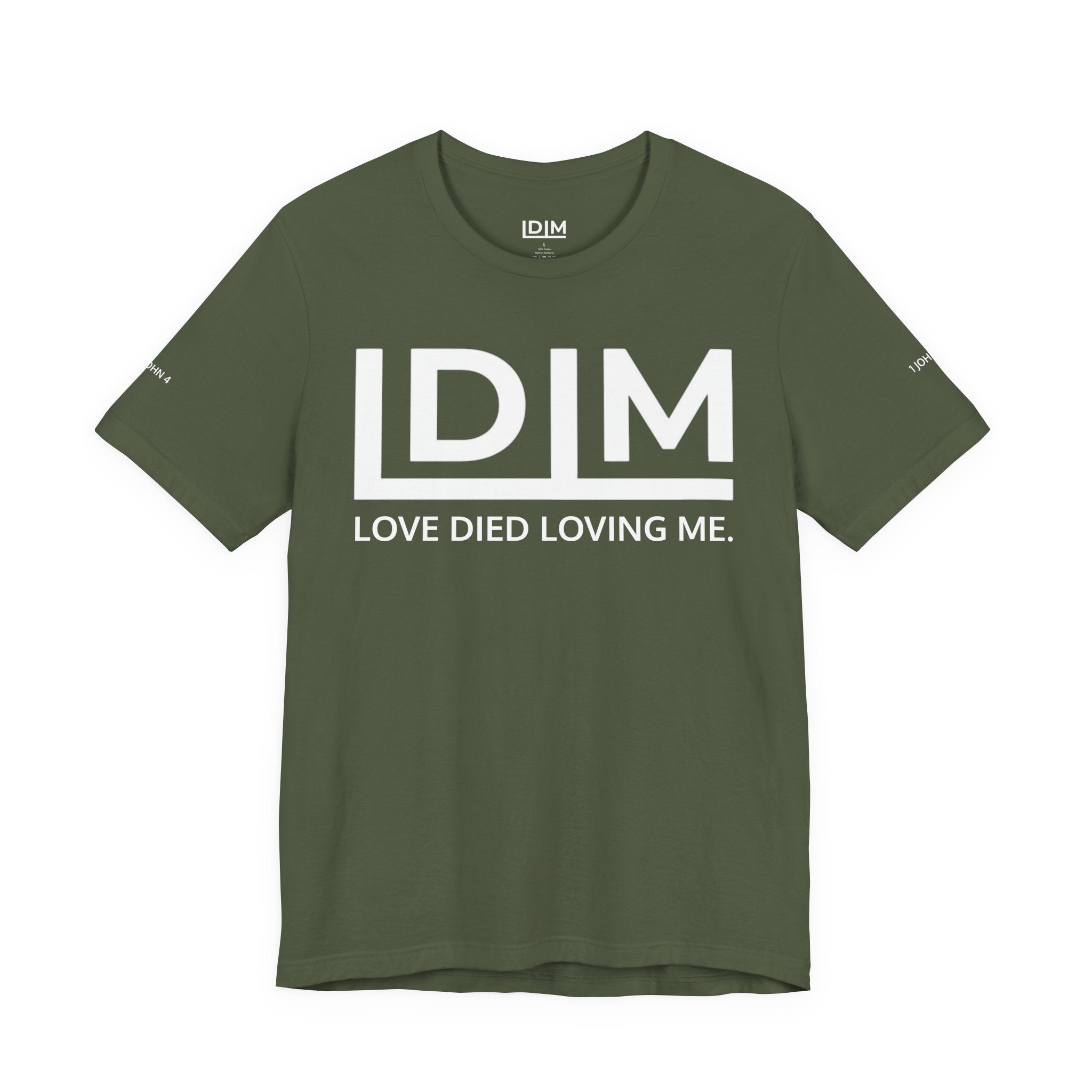 Love Died Loving Me - Unisex Tee (White Horiz Logo)