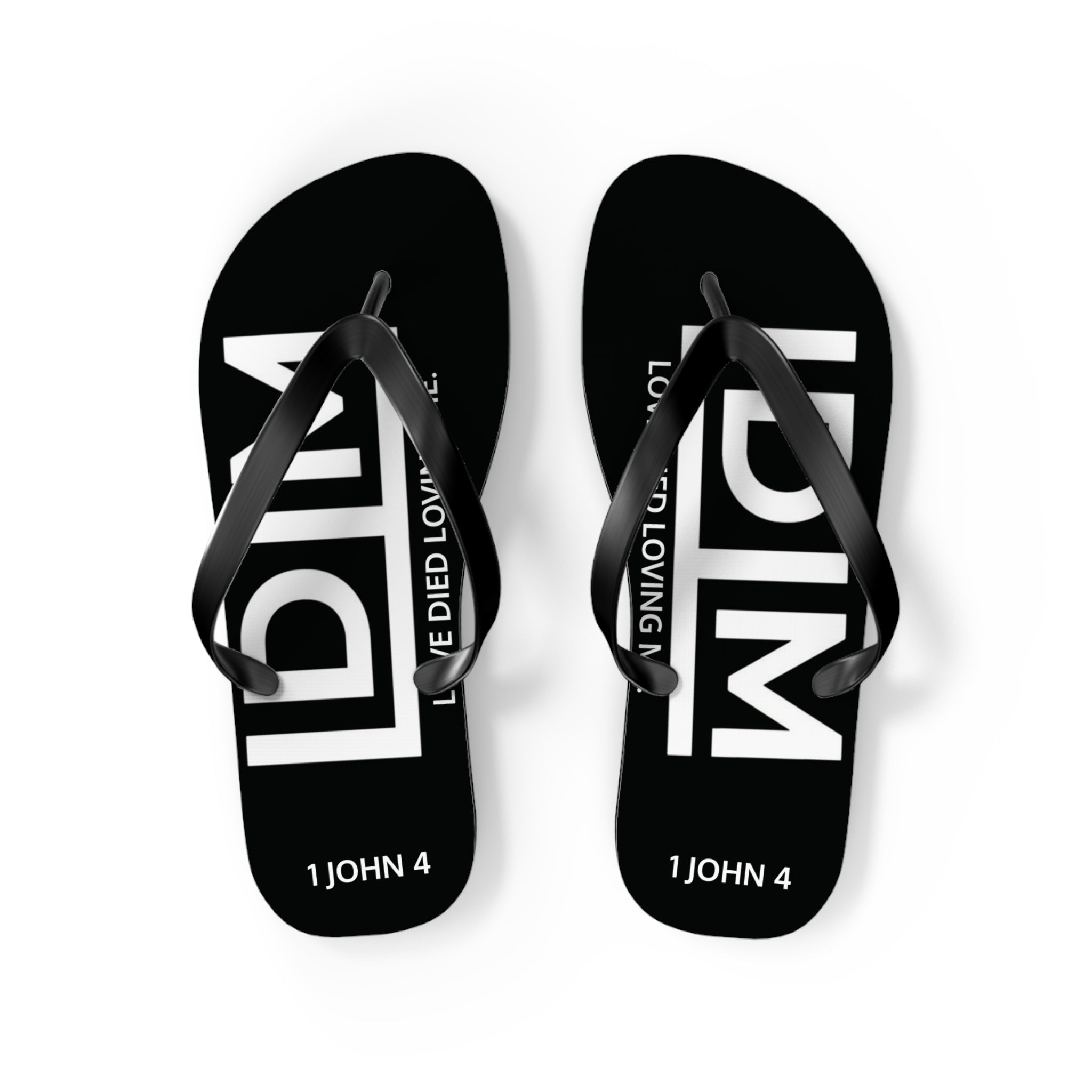 Love Died Loving Me - Flip Flops (Black)